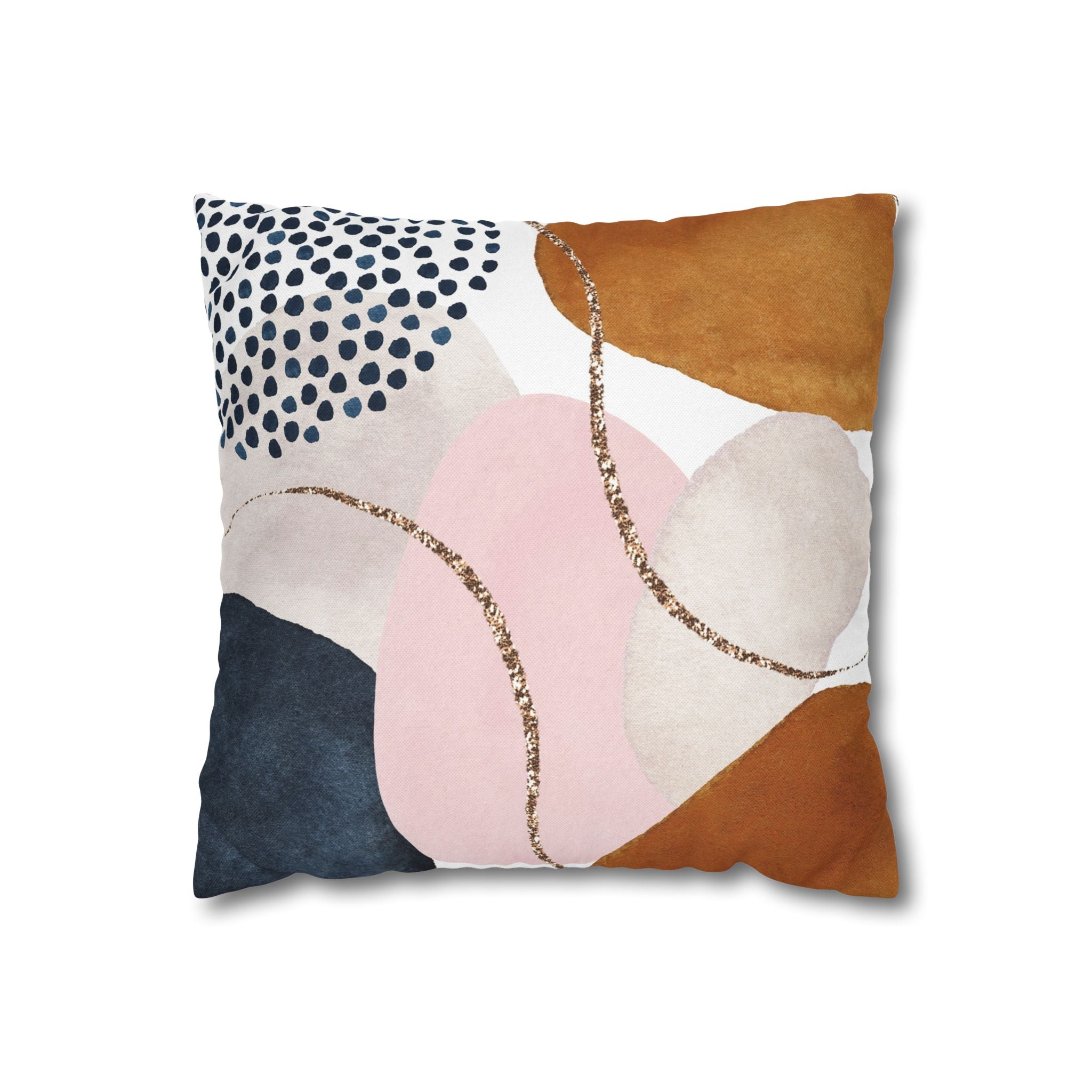 Abstract Throw Pillow Cover, Watercolor Modern Organic Decor Cushion