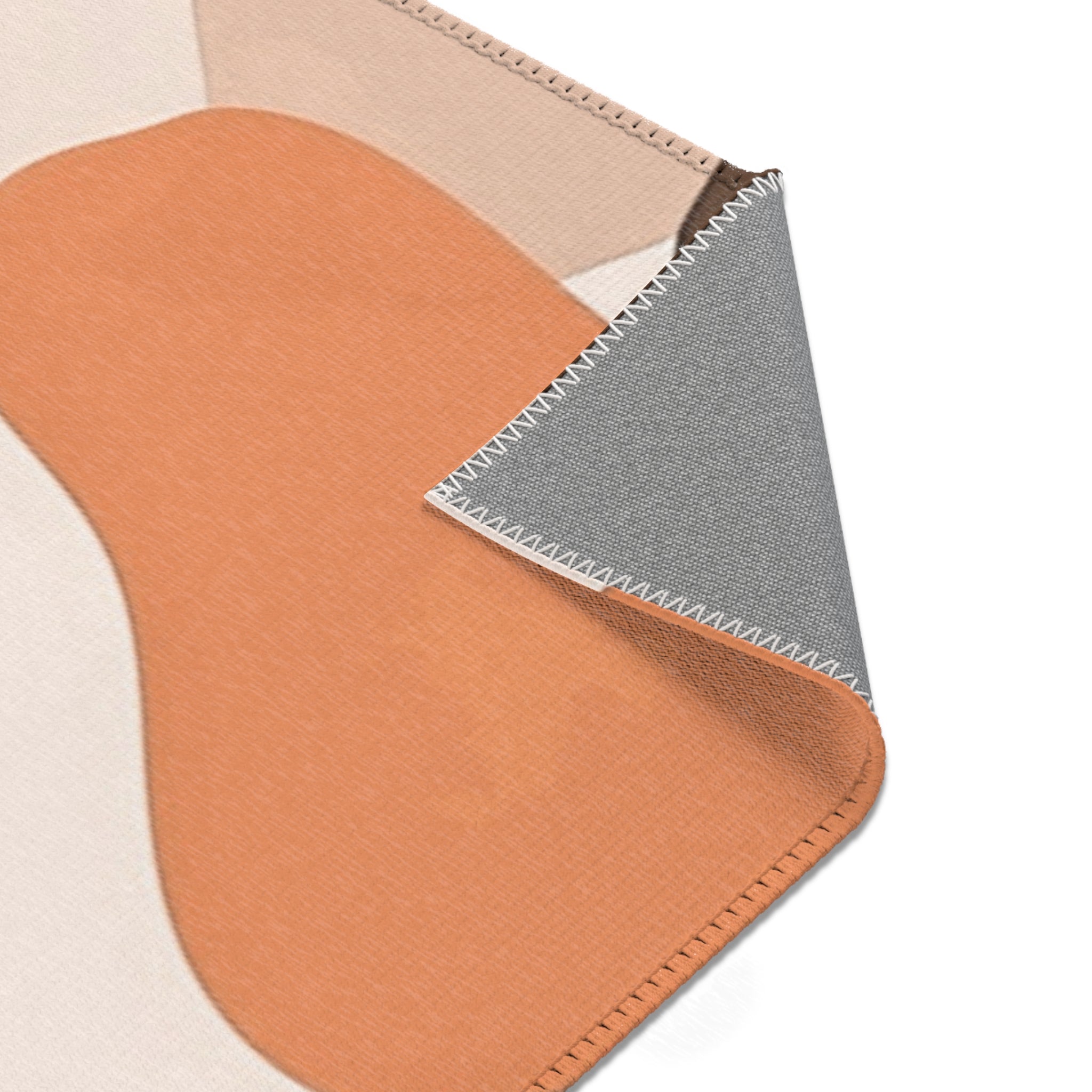 Abstract Area Rug | Colorful Camouflage Beige Rust Orange
