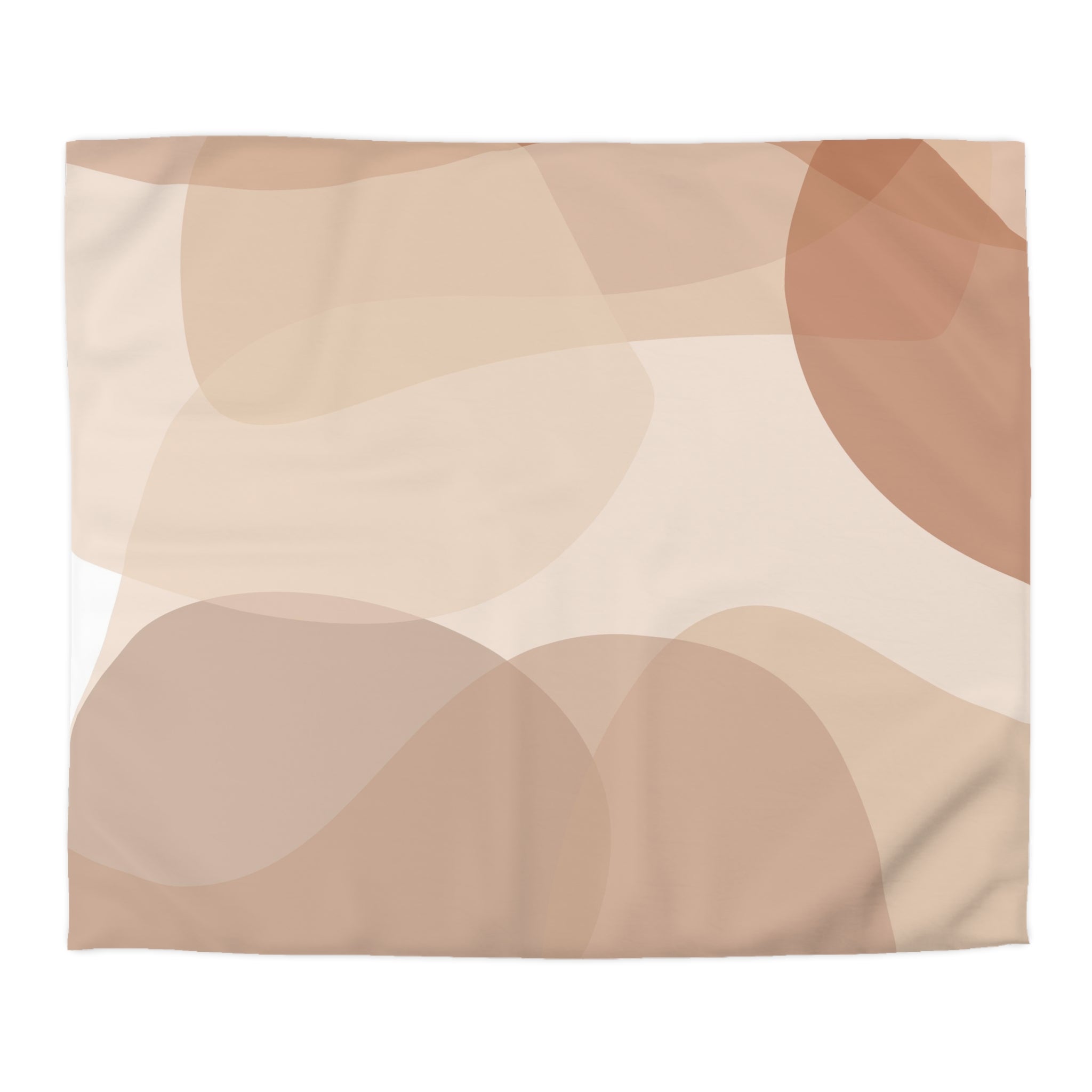 The image is a collage of abstract shapes and patterns in various shades of brown and beige, creating a visually appealing and harmonious composition.