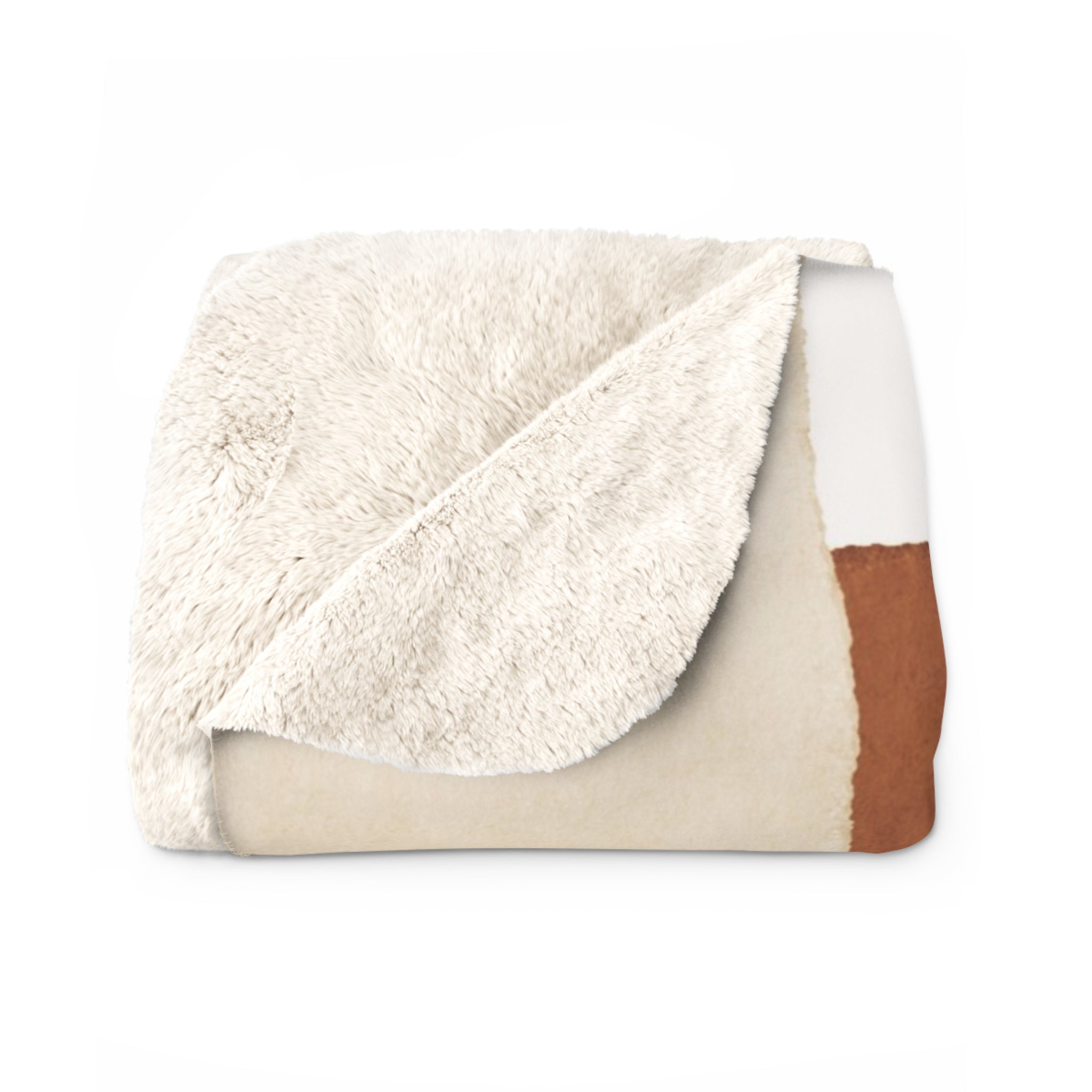 Abstract Throw Blanket | Dark Muted Earthy