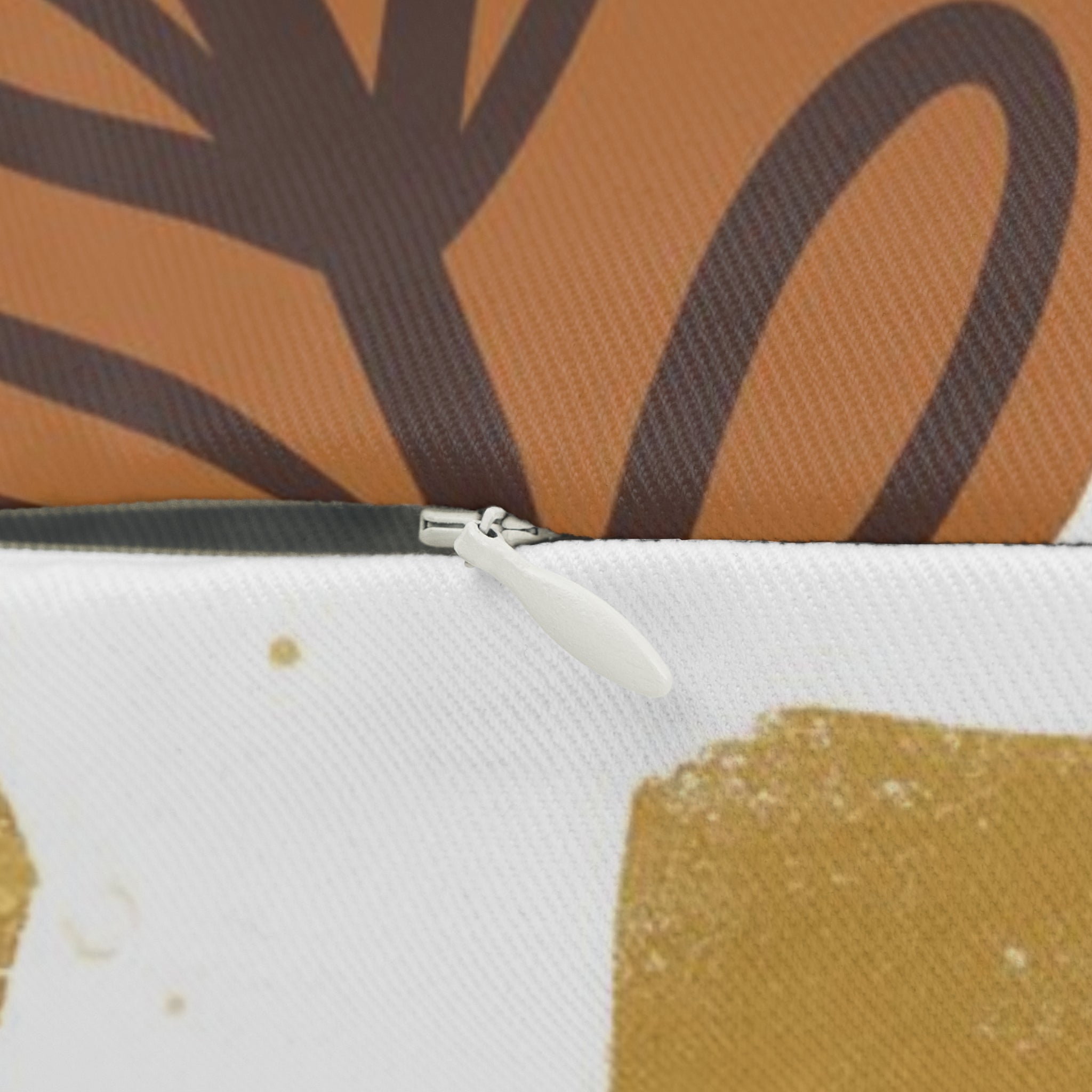 Bohemian Lumbar Pillow | Desert Nature Terracotta White Brown