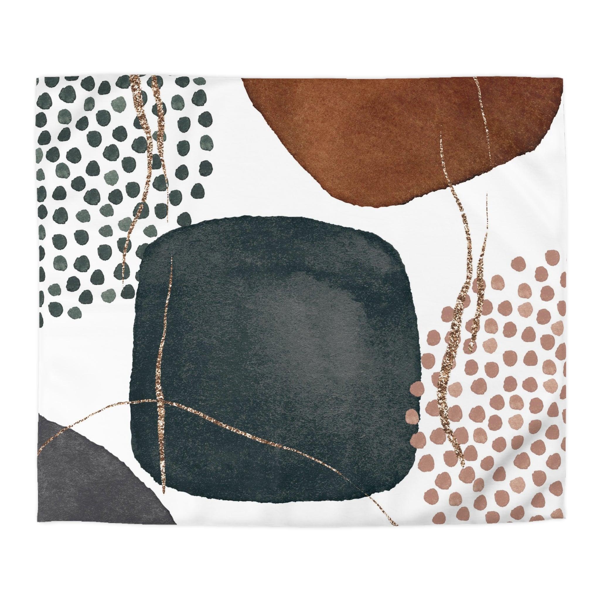 Abstract Duvet Cover | Grey, Brown Beige | Bedroom Decor