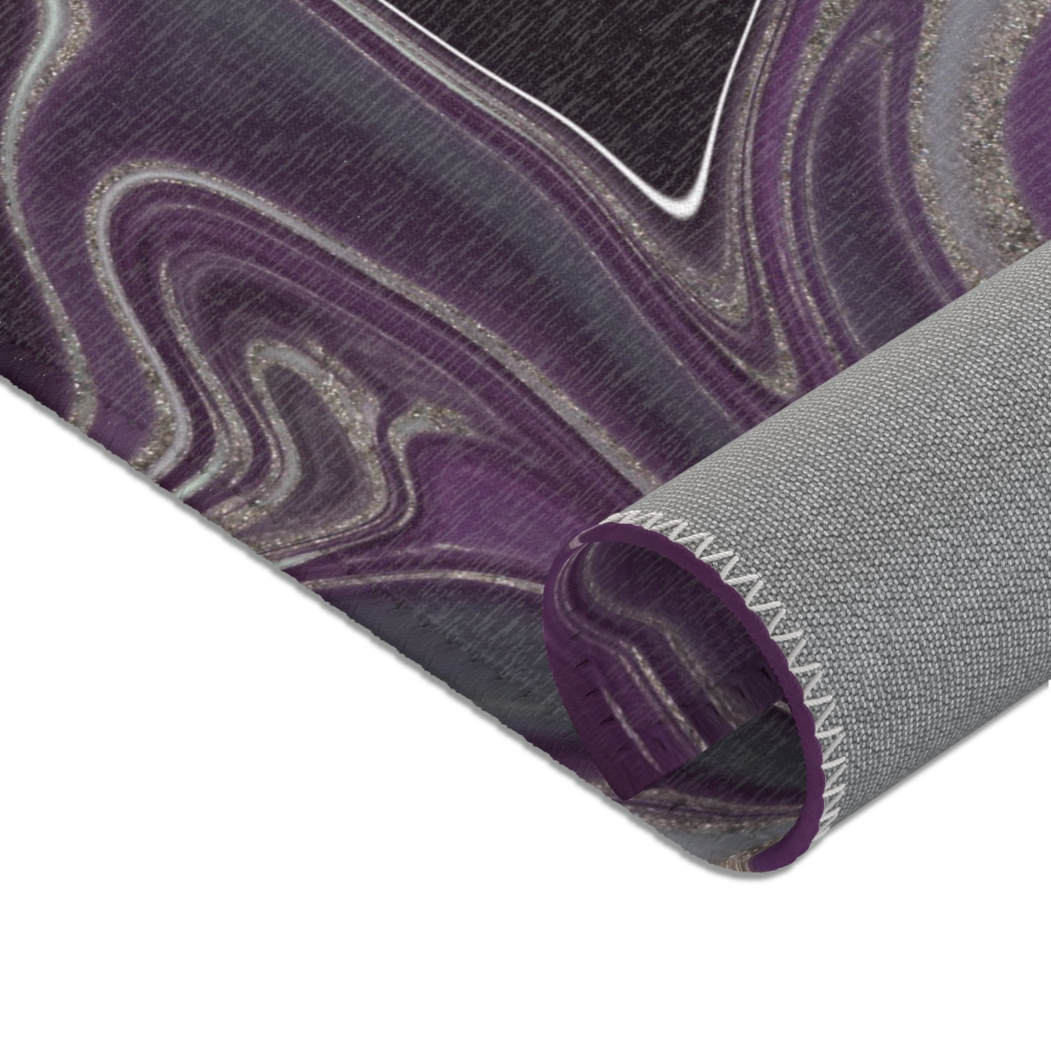 Abstract Large Area Rug | Modern Rug, Purple Lavender