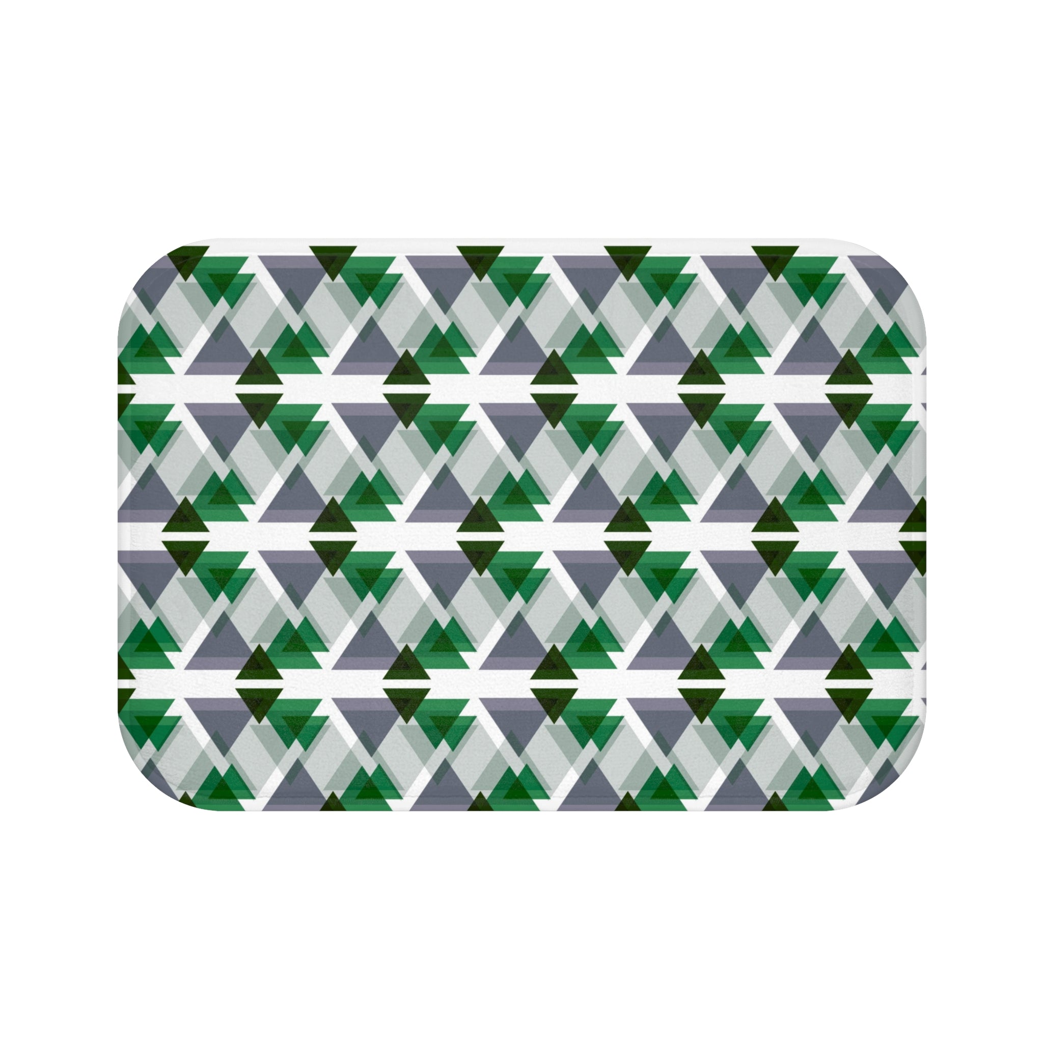 Geometric Bath Mat | Grey White Kitchen Mat