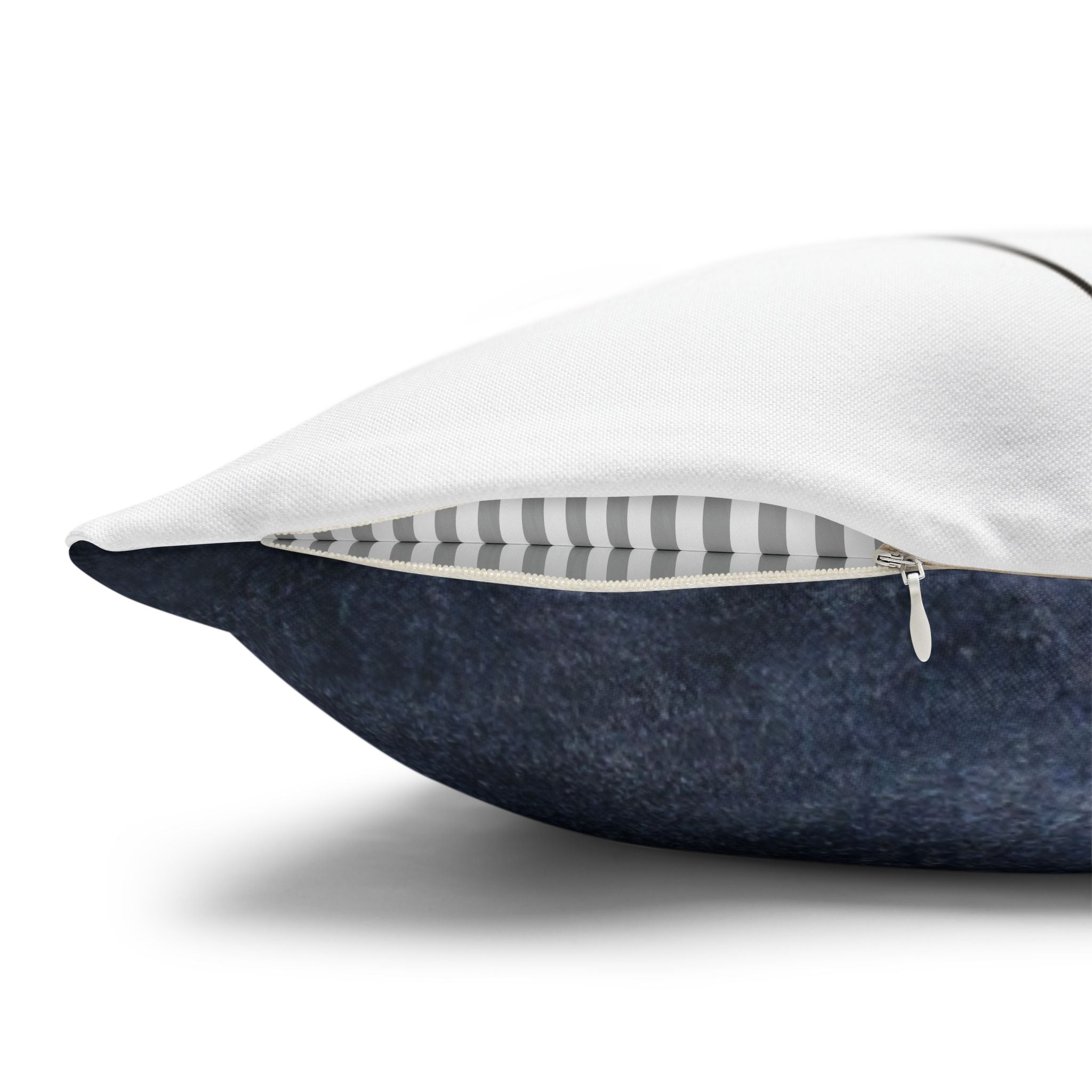 Blue Throw Pillow Cover, Modern Organic Decor, Couch Cushion