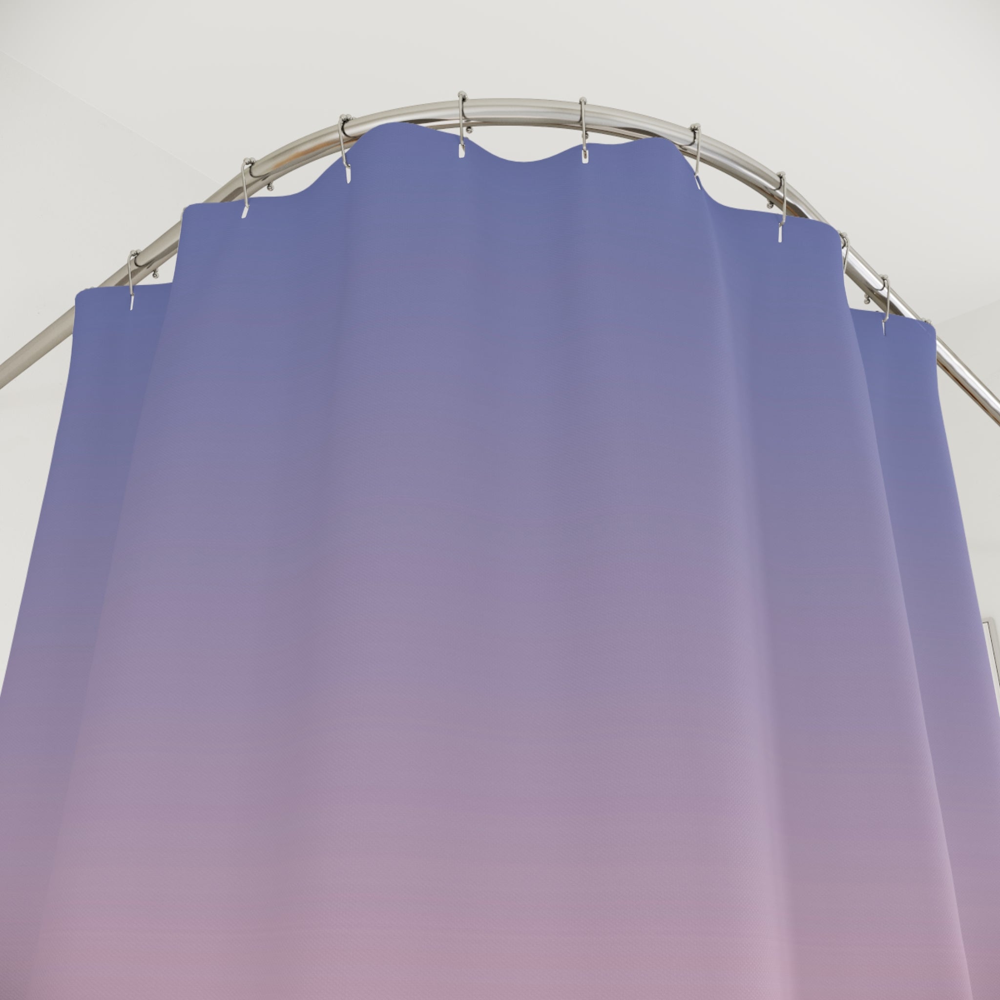 Abstract Watercolor Shower Curtain | Blue Pink Ombre Bathroom Decor