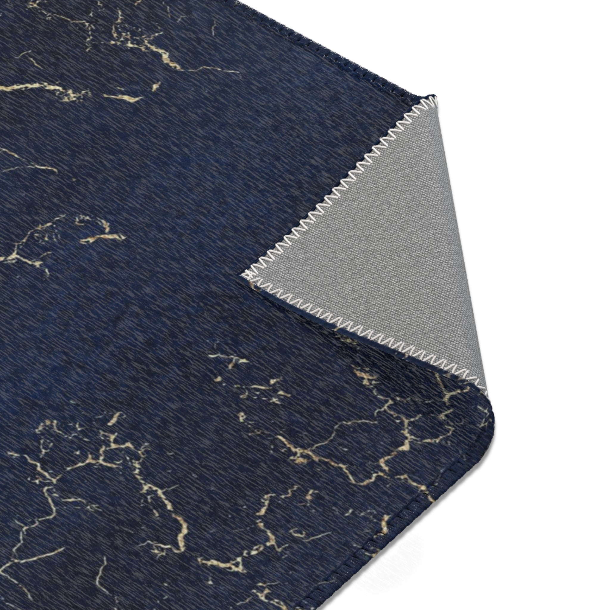 Abstract Large Area Rug | Modern Rug, Navy Blue Beige