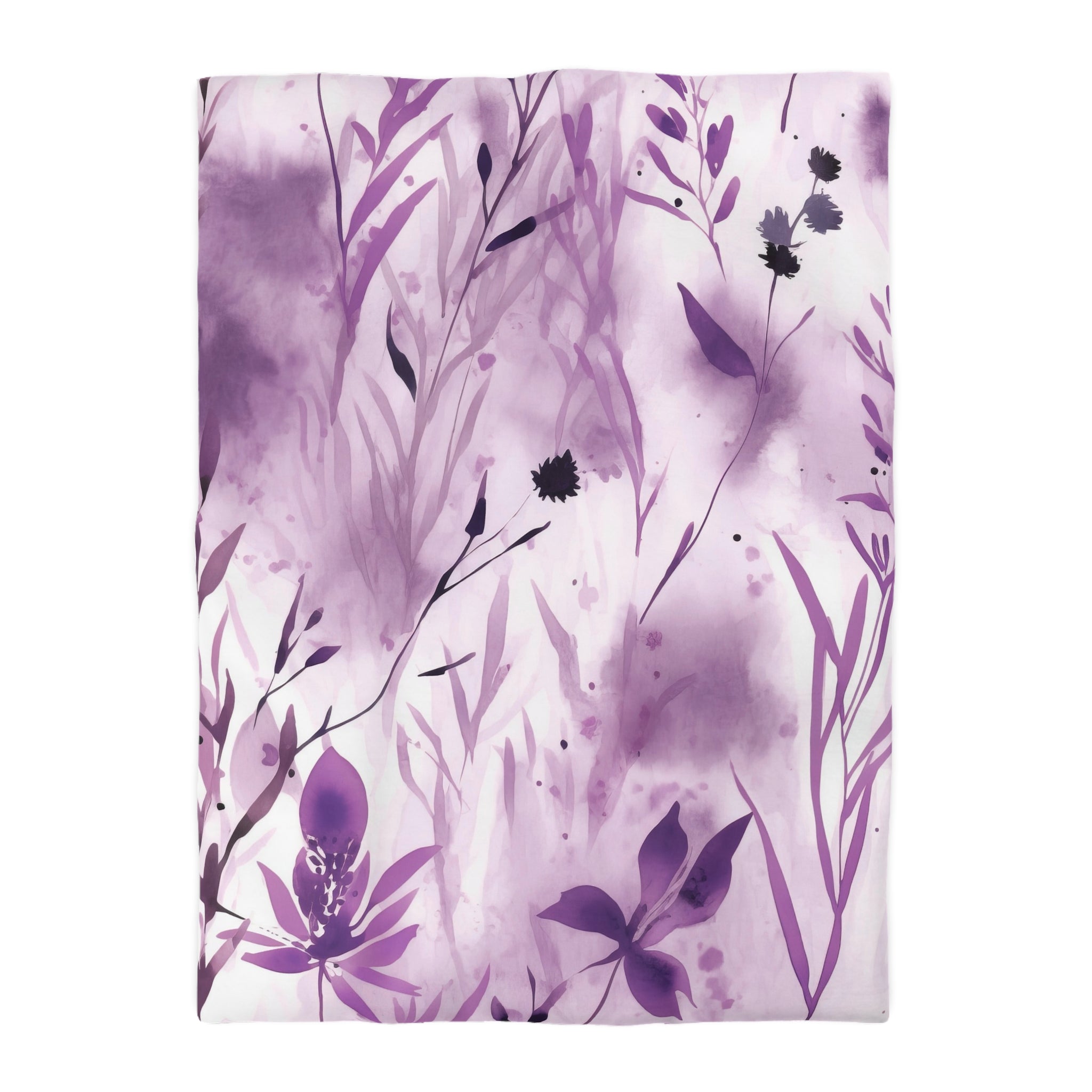 Floral Duvet, Pillow Cover | Floral, Purple White Bedroom Decor