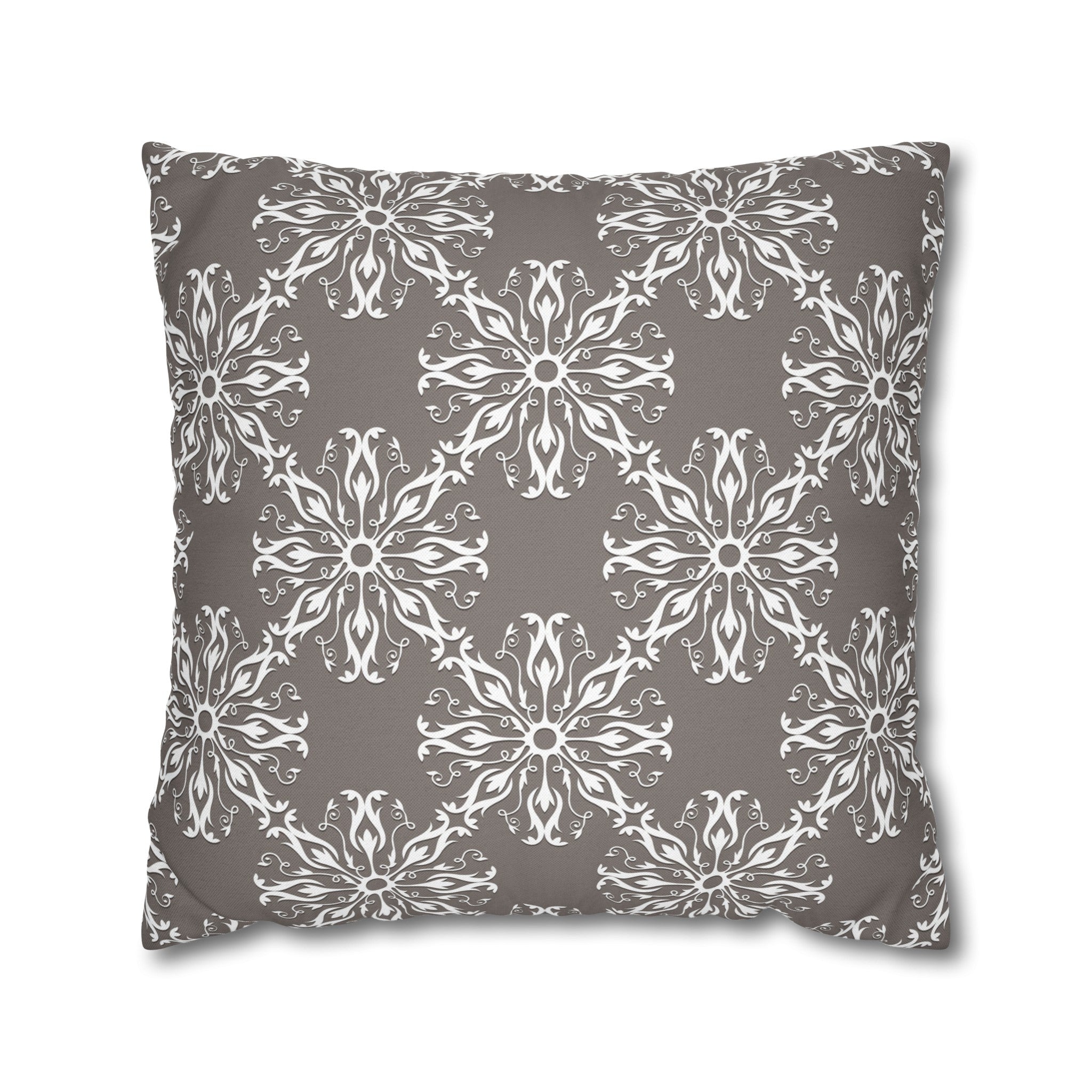 Retro Pillow Cover | Vintage Art Deco, Nouveau Grey White