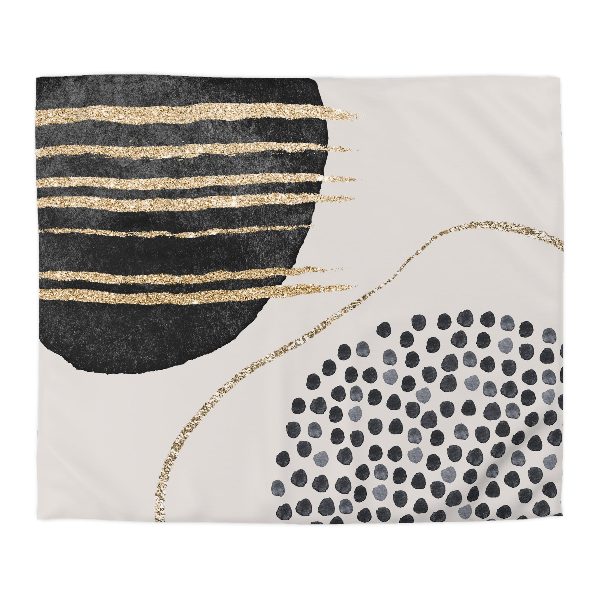 Abstract Duvet Cover | Grey Black | Bedroom Decor