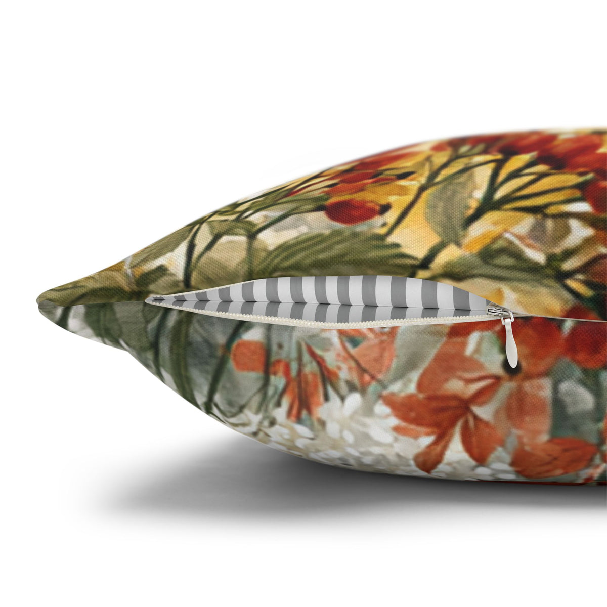 Autumn Woodland Pillow Cover | Mustard Rust Fall Forest Pillowcase