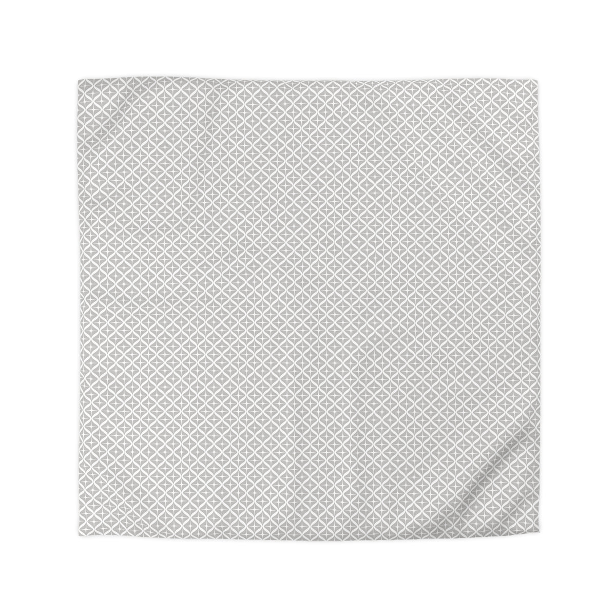a simple, geometric pattern of gray diamonds on a white background.