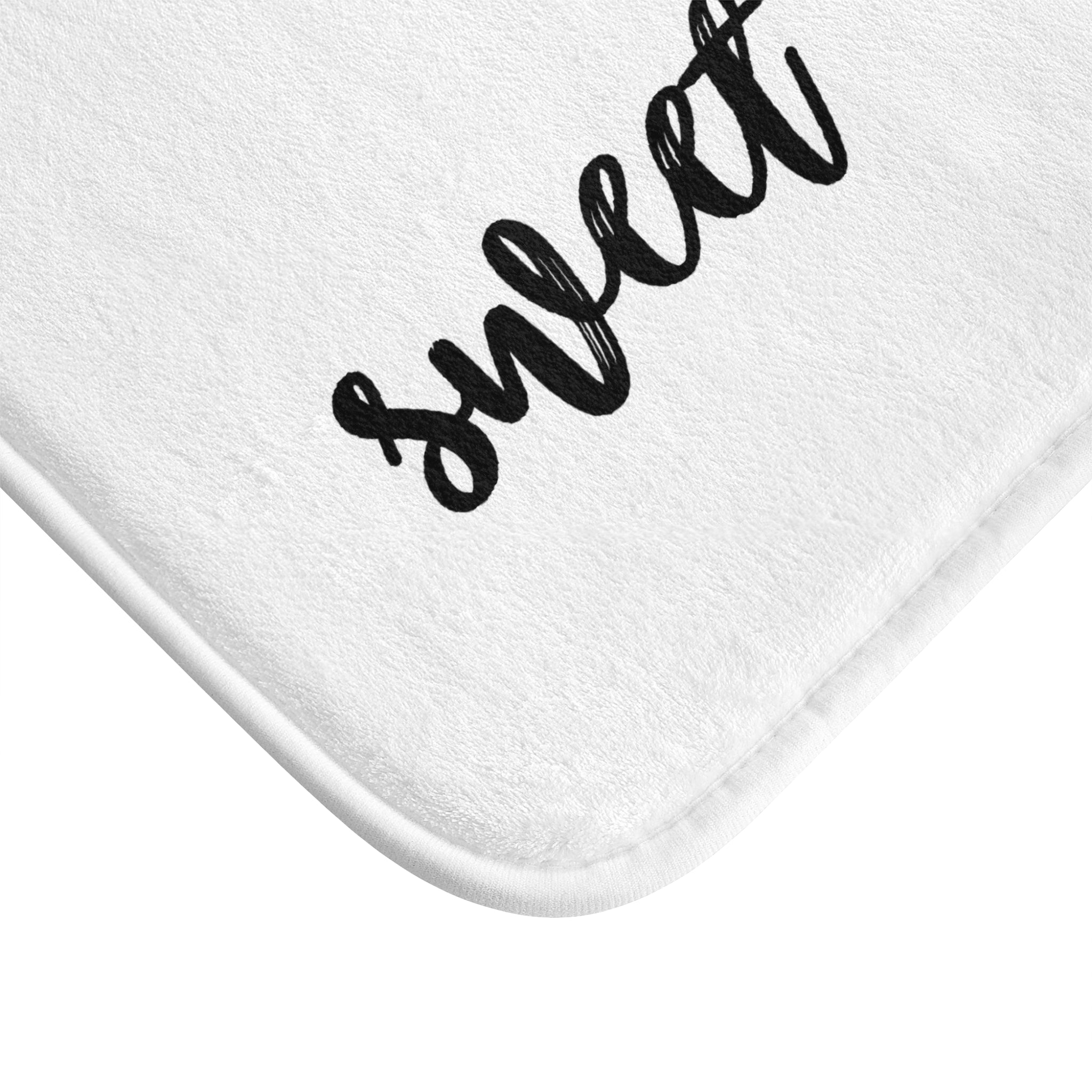 Cute Bath, Kitchen Mat | Black White, Minimalist