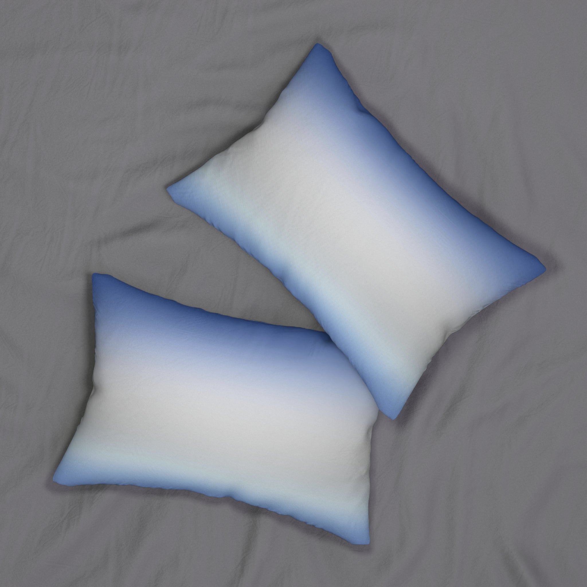 Abstract Lumbar Pillow | Pastel Gray blue