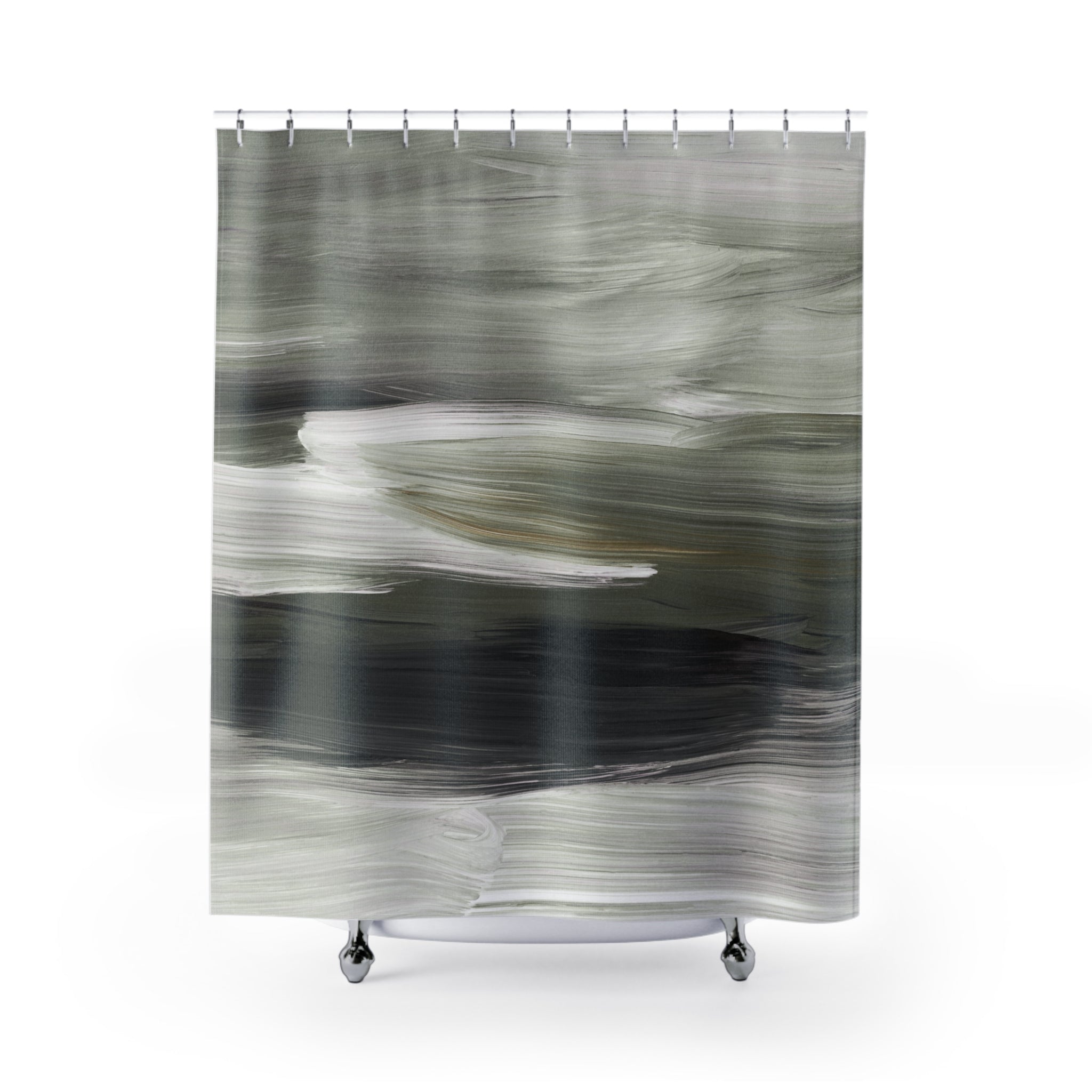 Aesthetic Shower Curtain | Modern Abstract Ombre