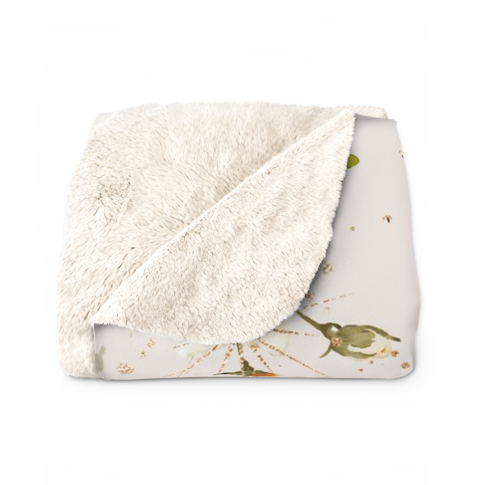 Cozy Comfy Blanket | Beige Green Yellow