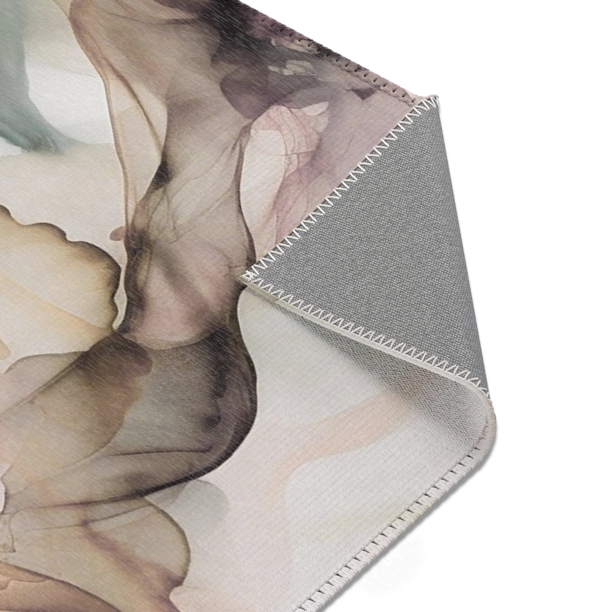 Abstract Large Area Rug | Modern Ombre Floral Watercolor Rug