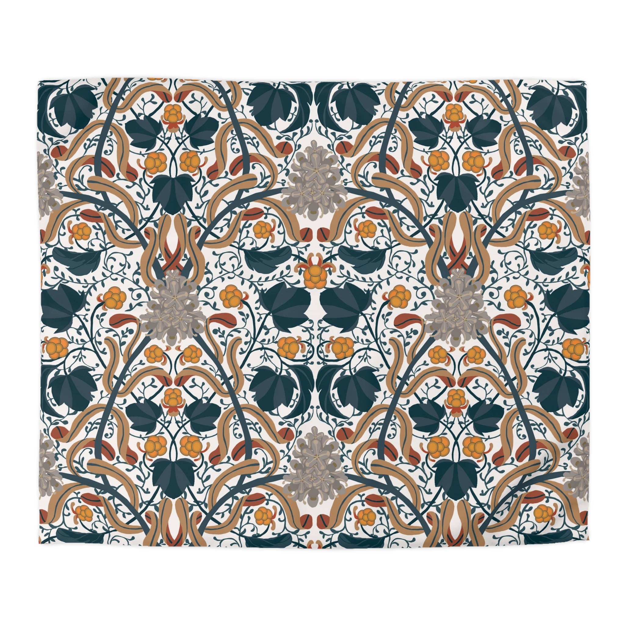 Retro, Vintage Duvet Cover | William Morris Inspired | Bedroom Decor