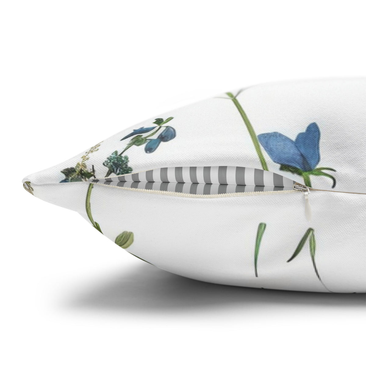 Botanical Herb Garden Pillow Cover | Green Pink Yellow