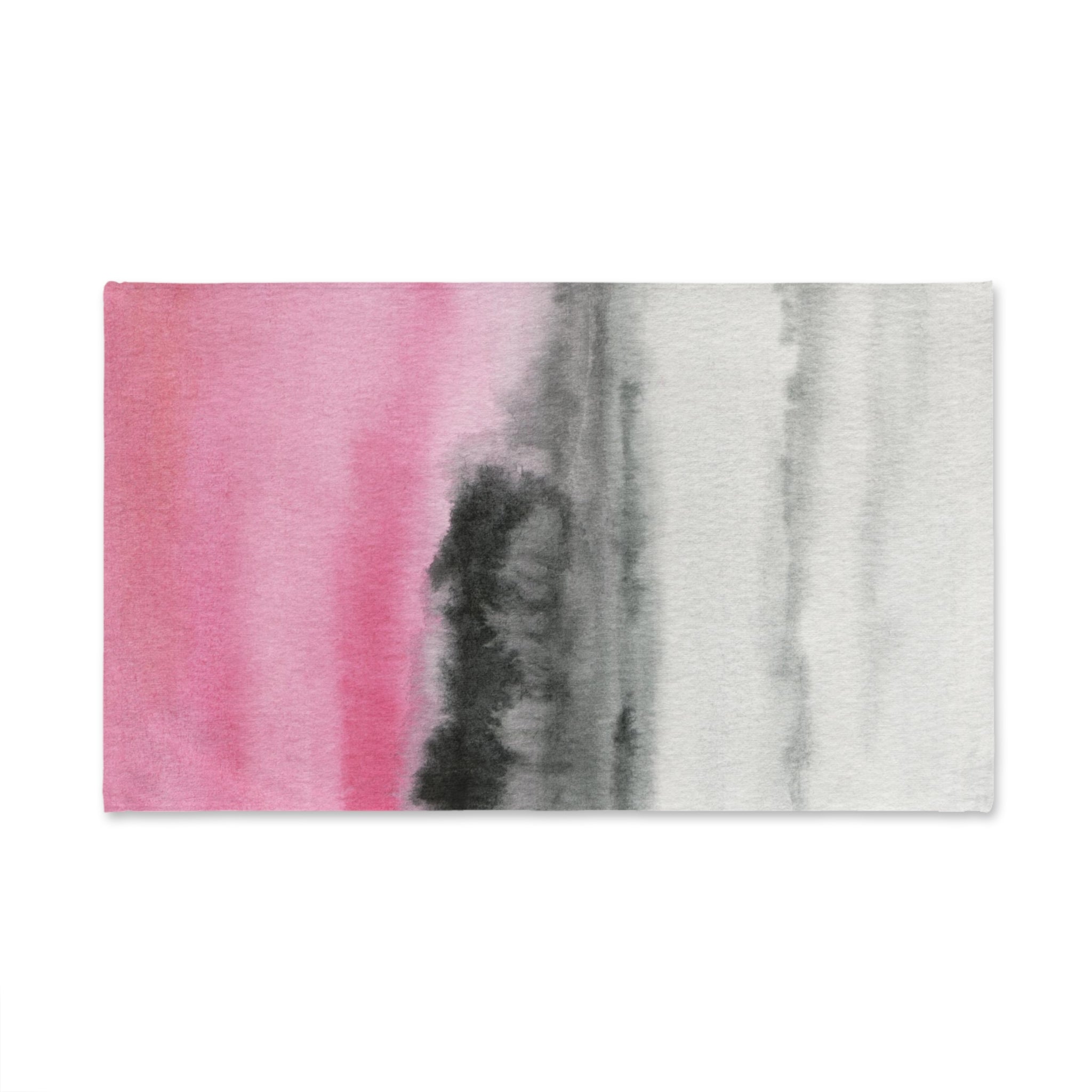Abstract Kitchen, Bath Hand Towel | Pink, Gray Black Ombre, Landscape