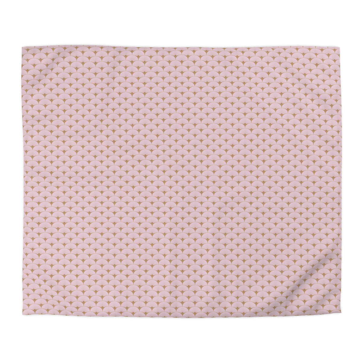 a square pattern with a repeating pink and white color scheme.