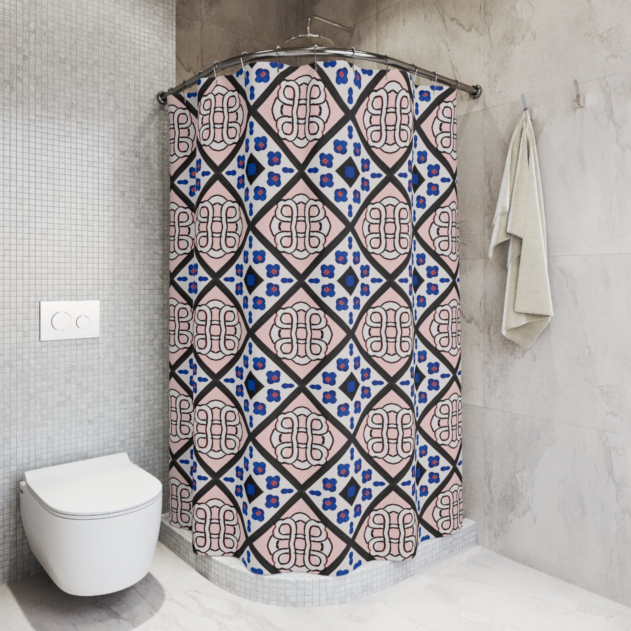 Boho Shower Curtain | Art Nouveau Pattern