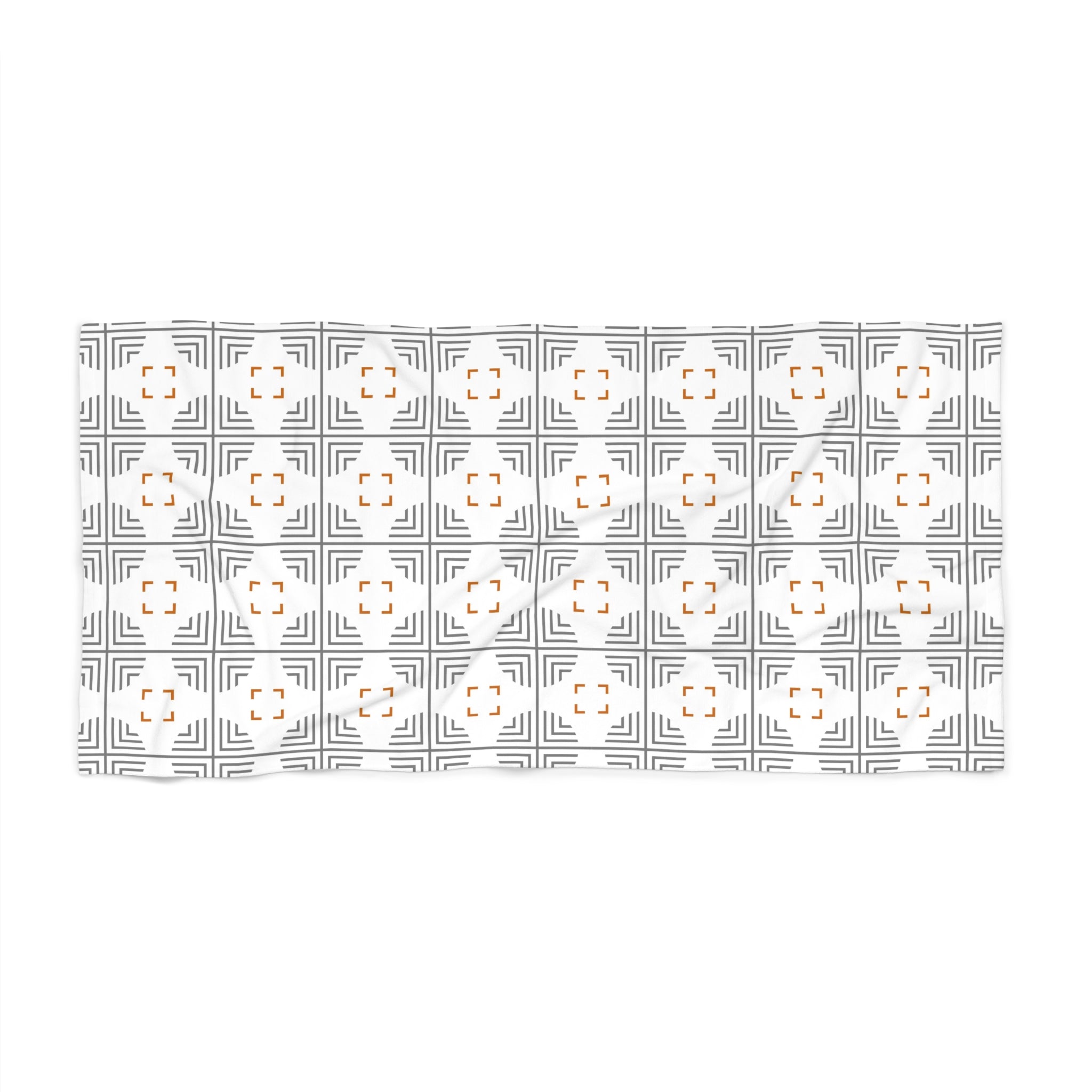 Bath, Beach Towel | Bath Towel grey, white, asian art