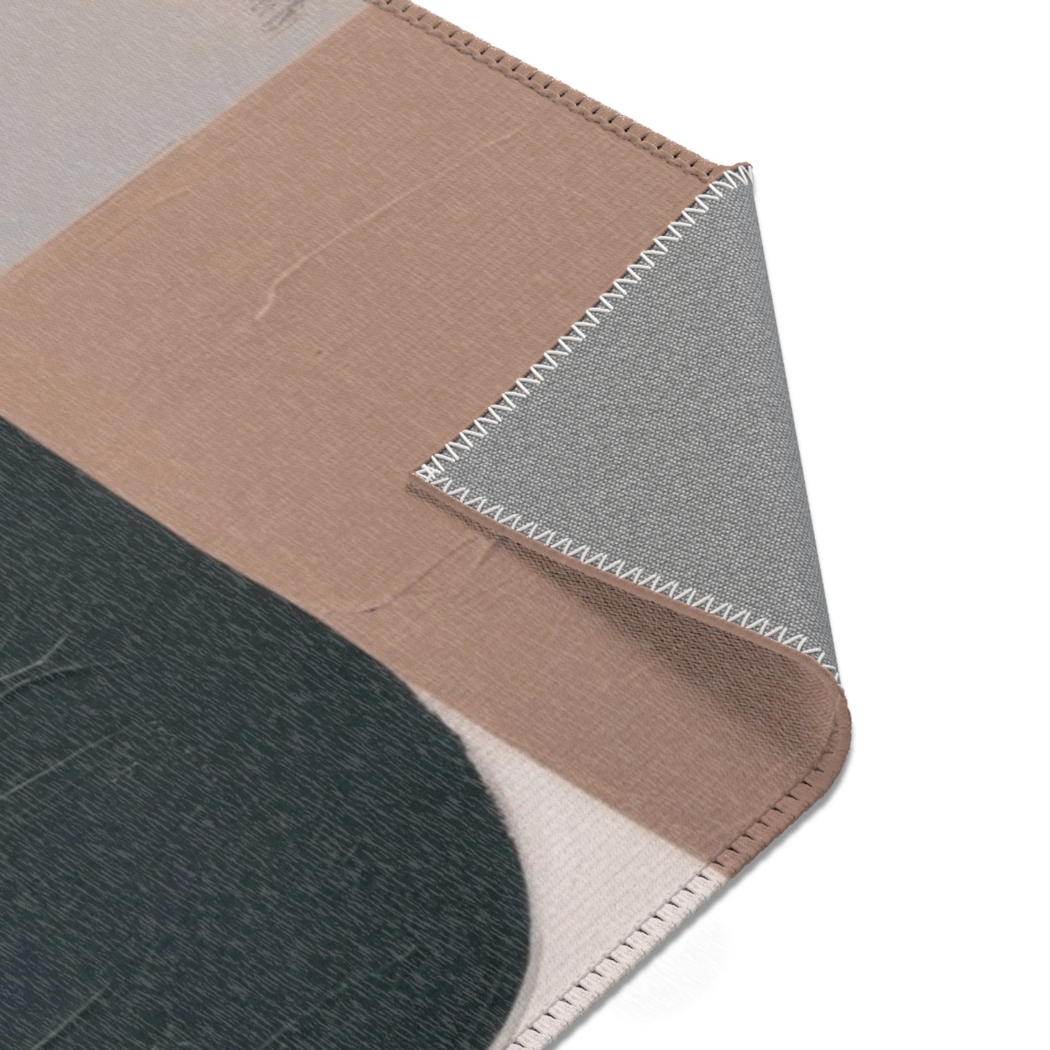 Modern Area Rug | Abstract Geometric Earthy Grey Beige