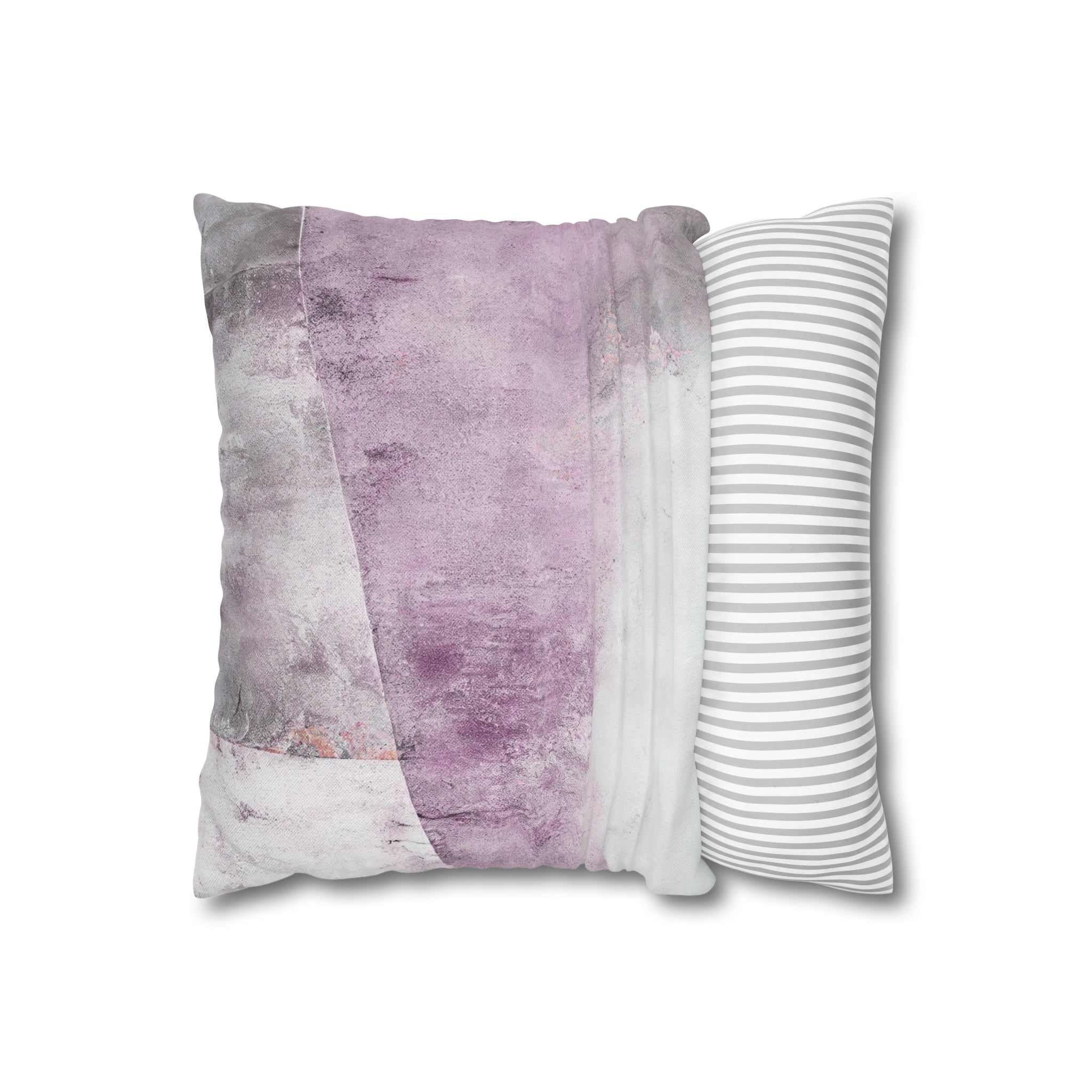 Abstract Pillow Cover | Blush Pink, Grey Ombre