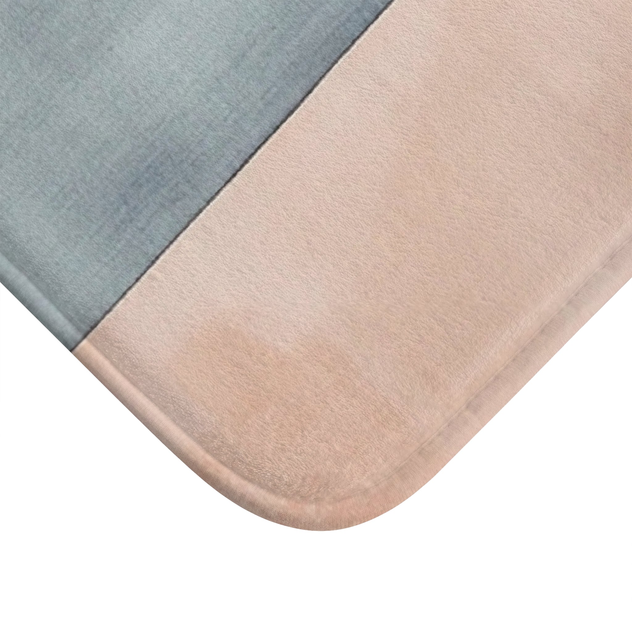 Abstract Bath Mat | Navy Blue, Blush Beige White Kitchen Mat