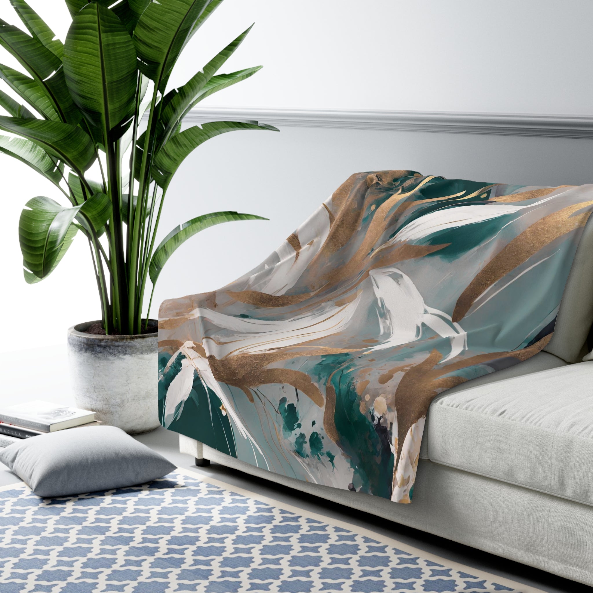 green pink home decor