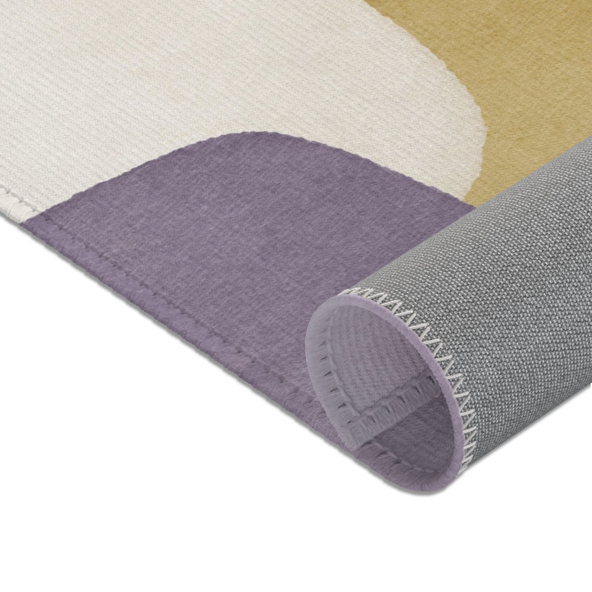 Abstract Area Rug | Watercolor Fade Muted Grey Lavender