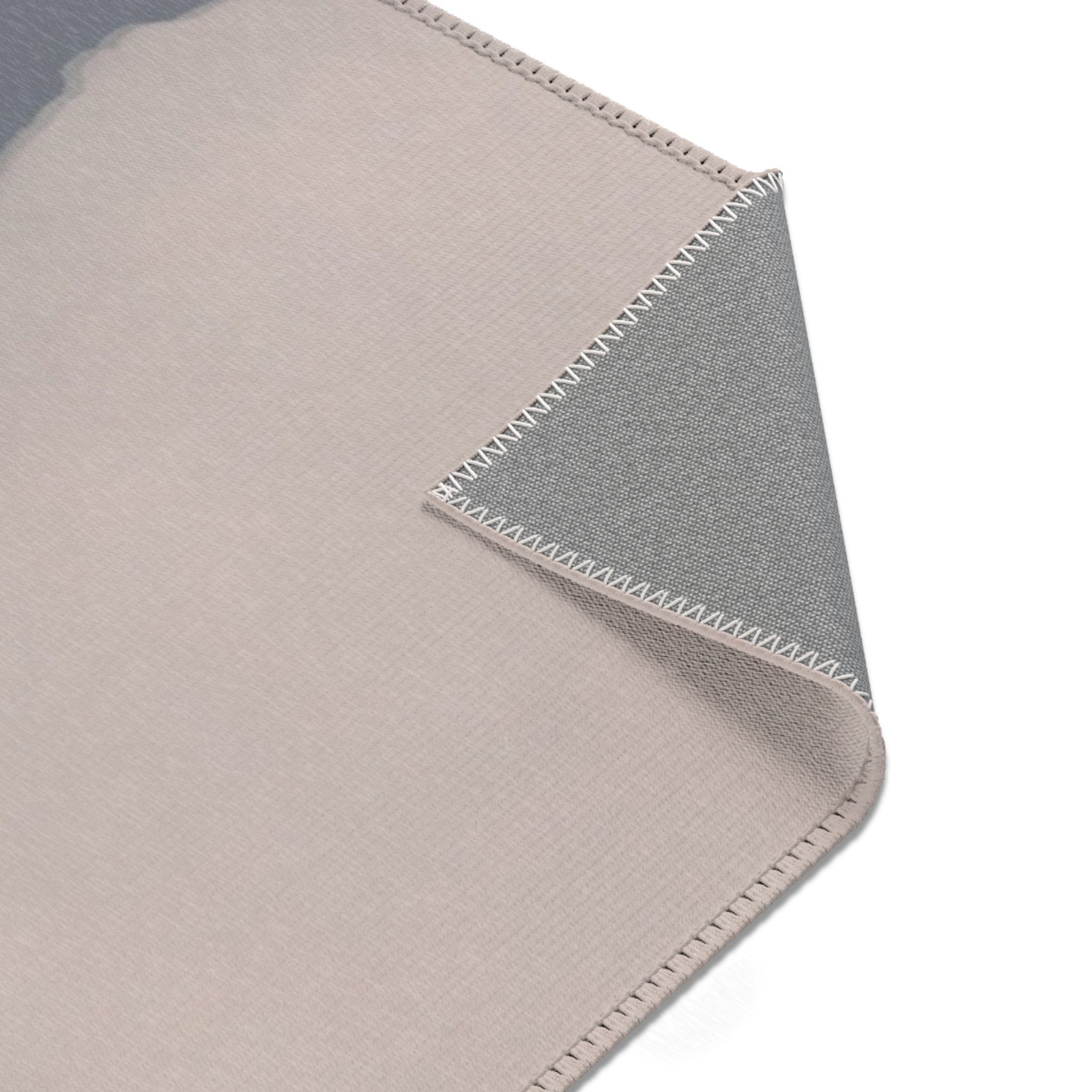 Abstract Area Rug | Earthy Grey Beige Watercolor Artsy Rug