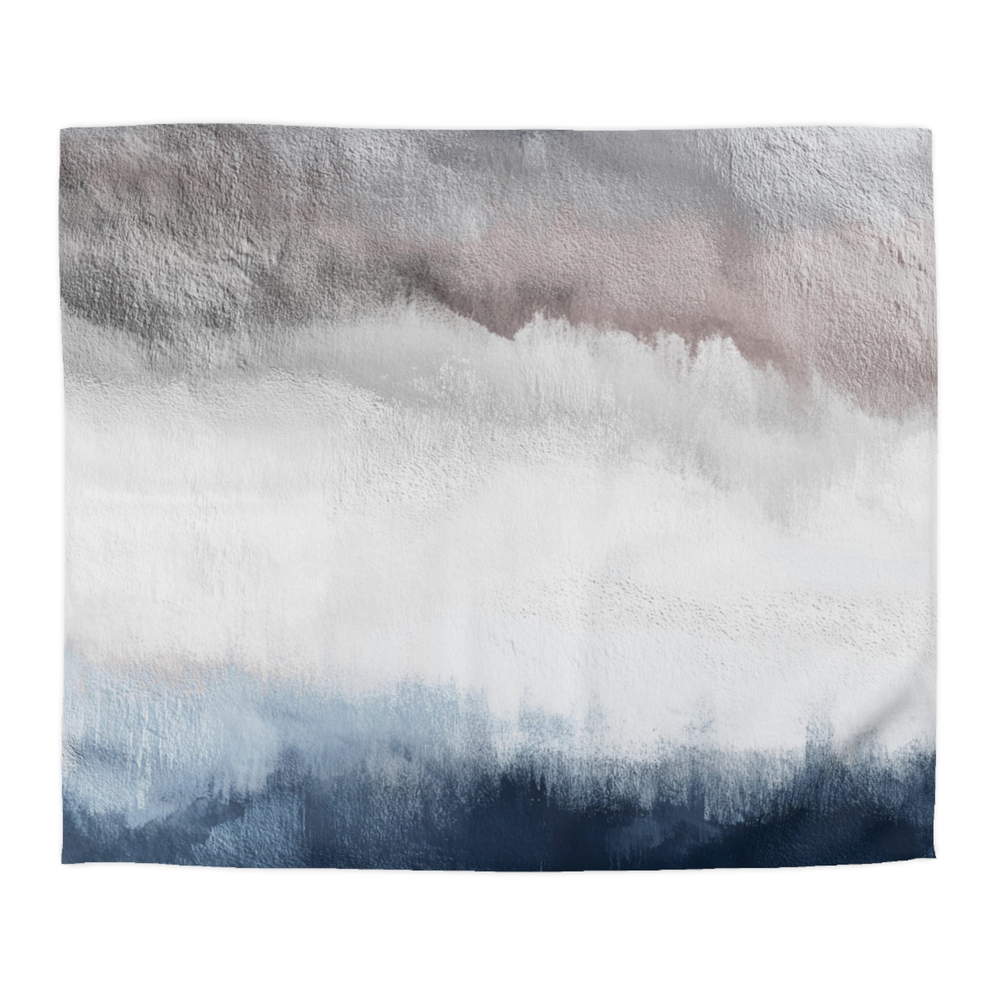 Ombre Duvet, Pillow Cover | White Grey Blue Bedroom Decor