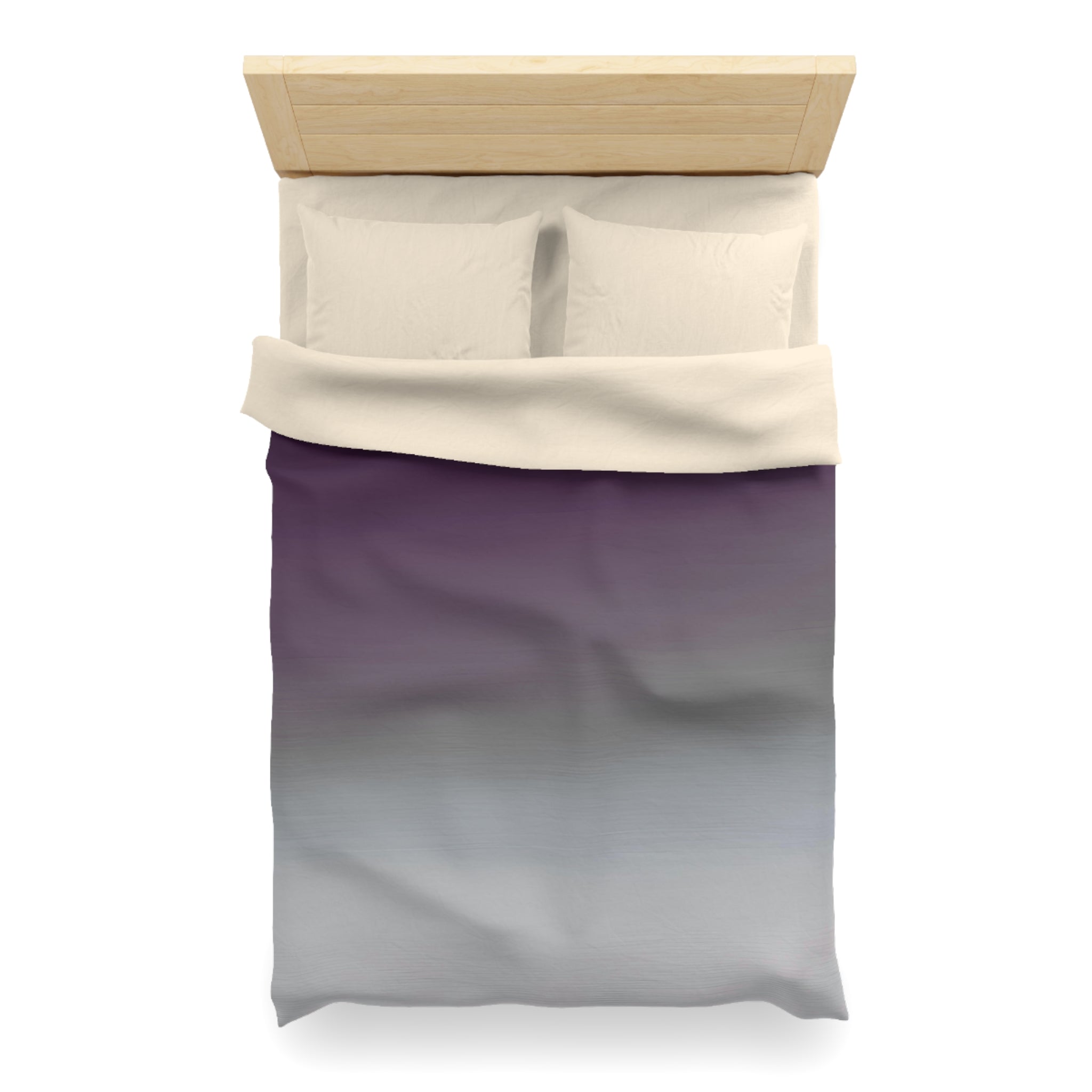 Abstract Duvet Cover | Purple Grey Ombre | Bedroom Decor