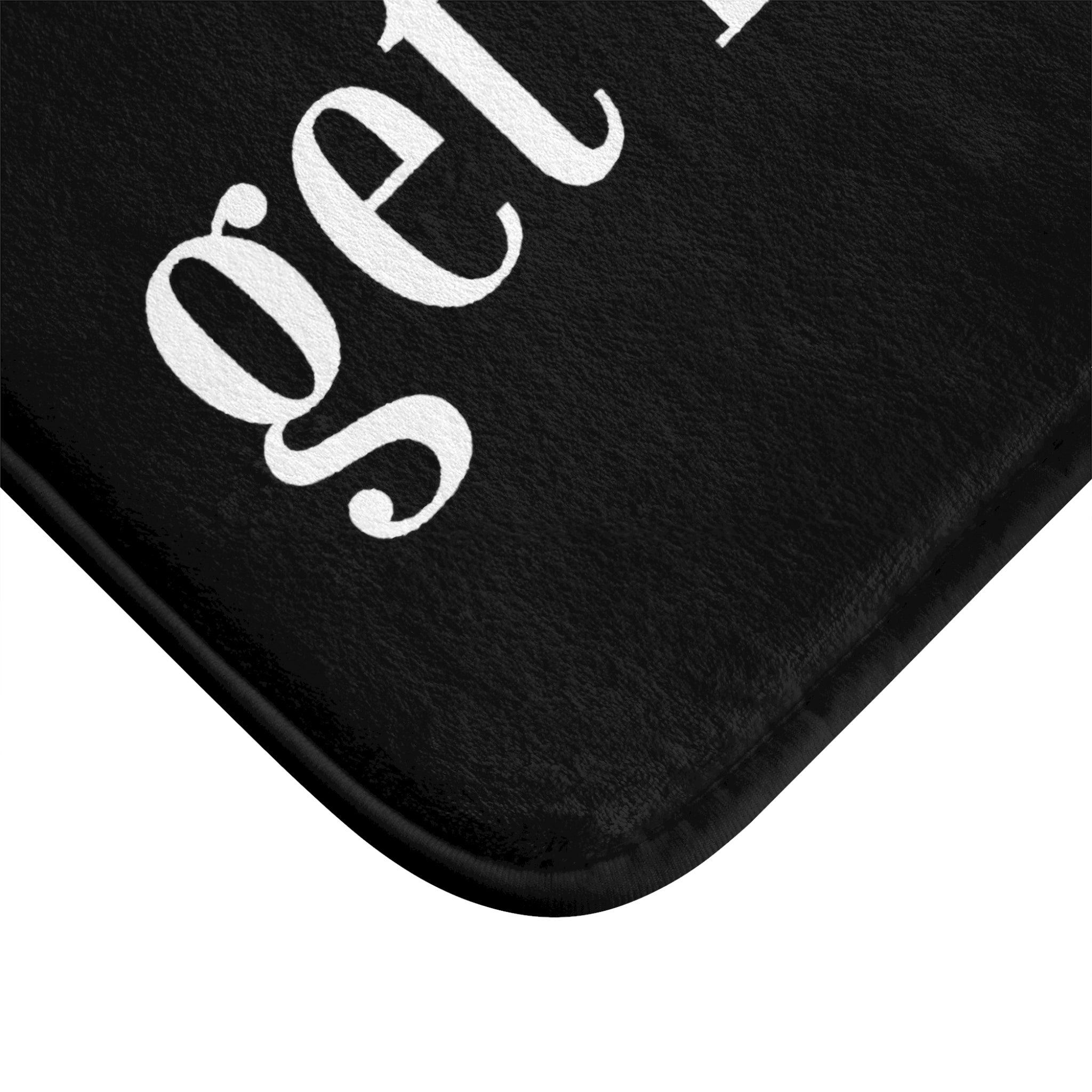 Black Get Naked Bath Mat | Cute Bath Rug