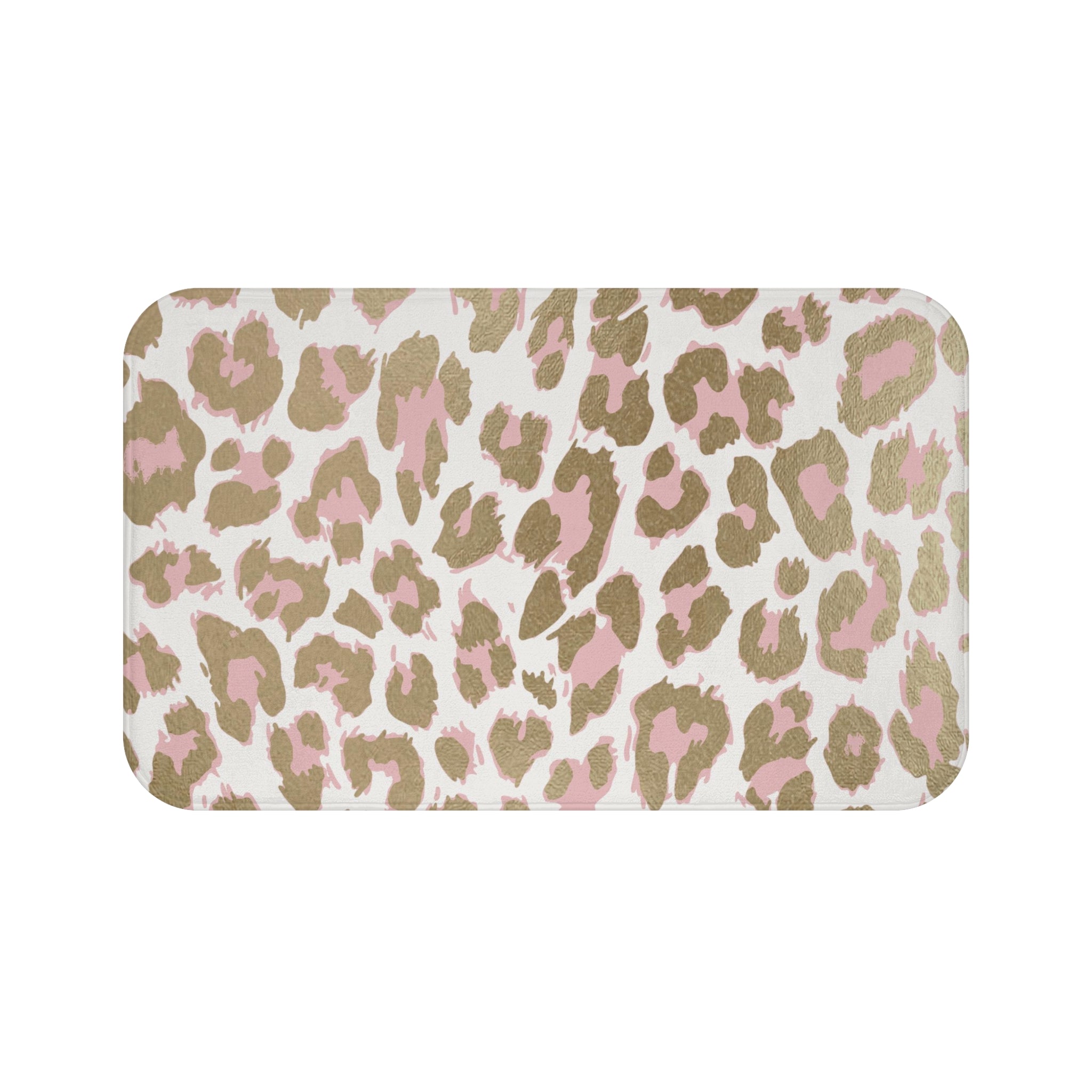 Boho Bath, Kitchen Floor Mat | Beige Pink Animal Print