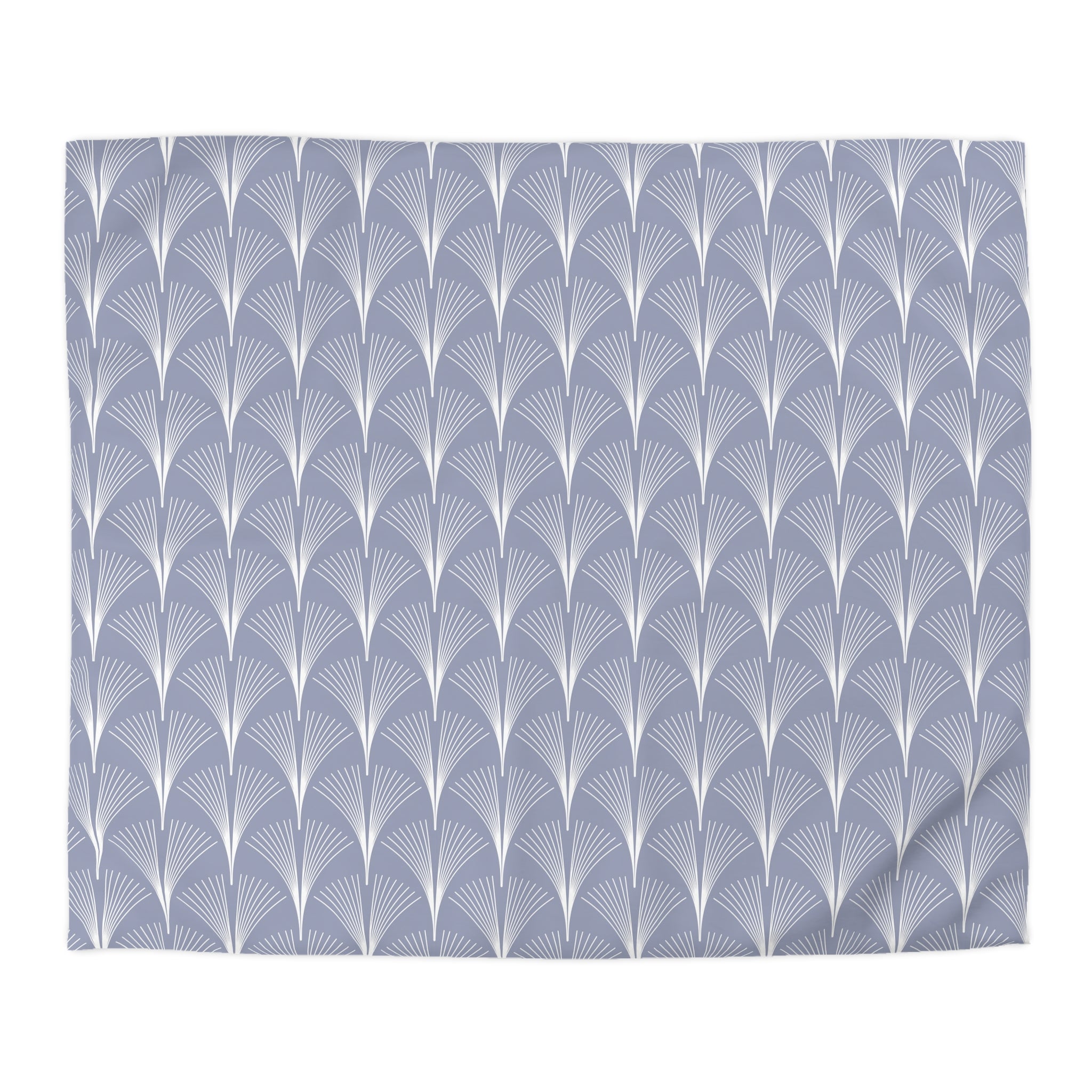 Art Deco Duvet, Pillow Cover | Pale Blue White Bedroom Decor