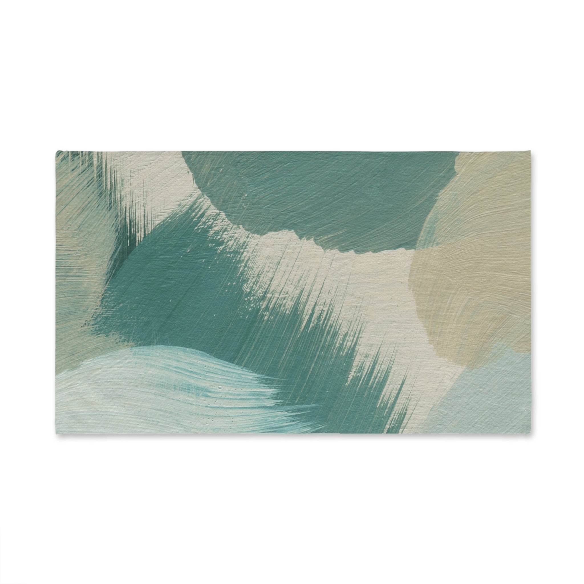 Abstract Kitchen, Bath Hand Towel | Sage Green, Beige