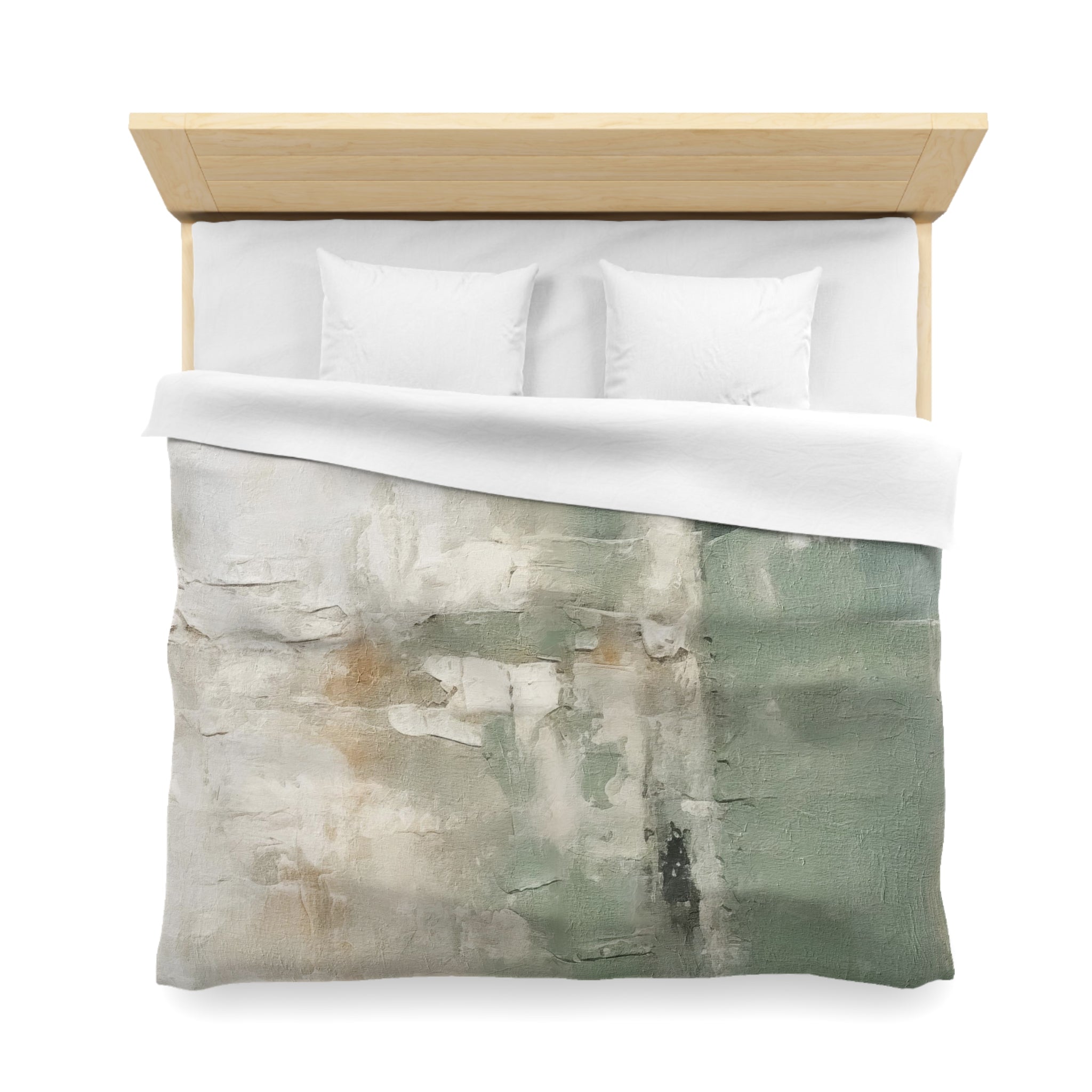 Abstract Duvet, Pillow Cover Set | Sage Green Bedroom Set