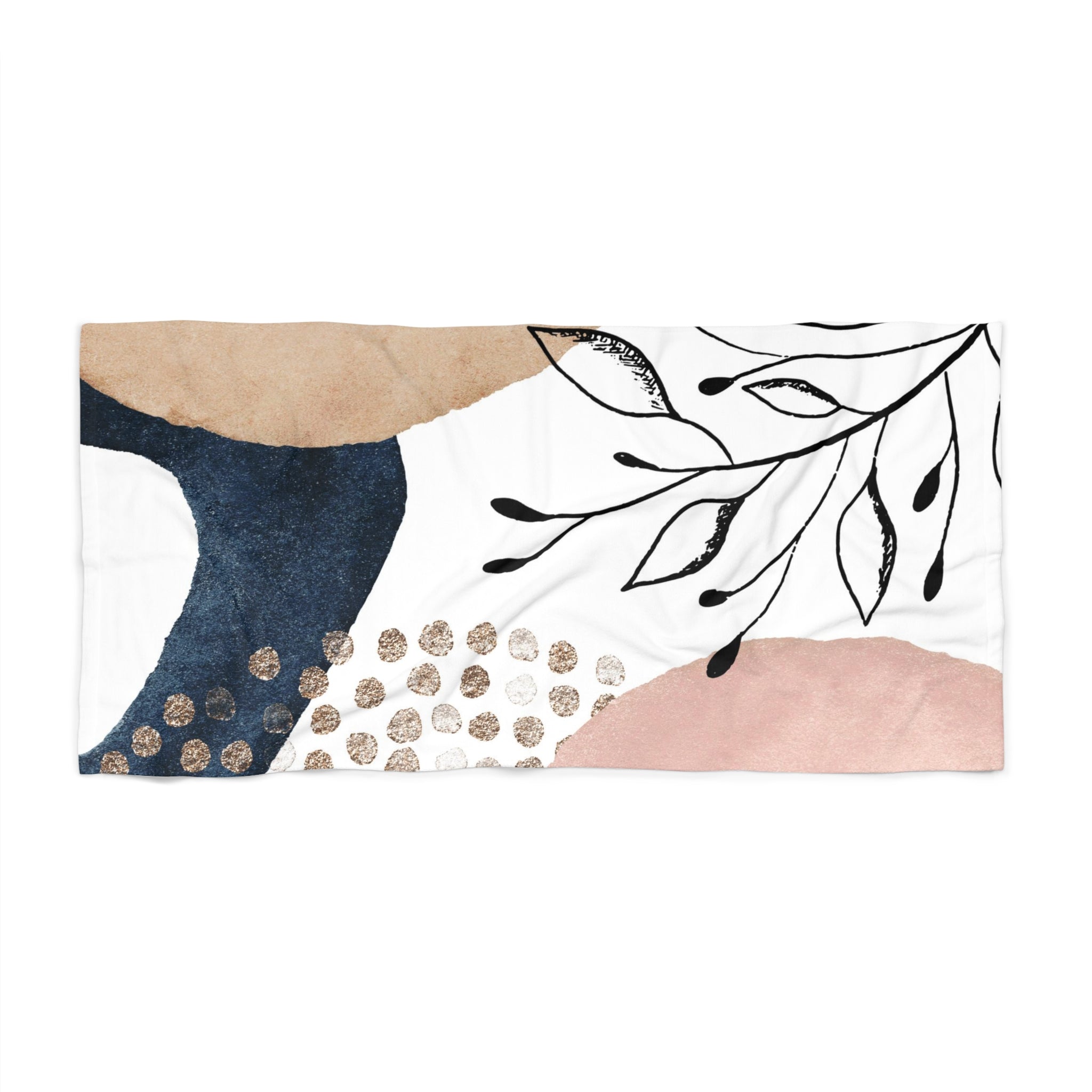 Bath, Beach Towel | Blush Pink, White, Black Beige, Navy blue