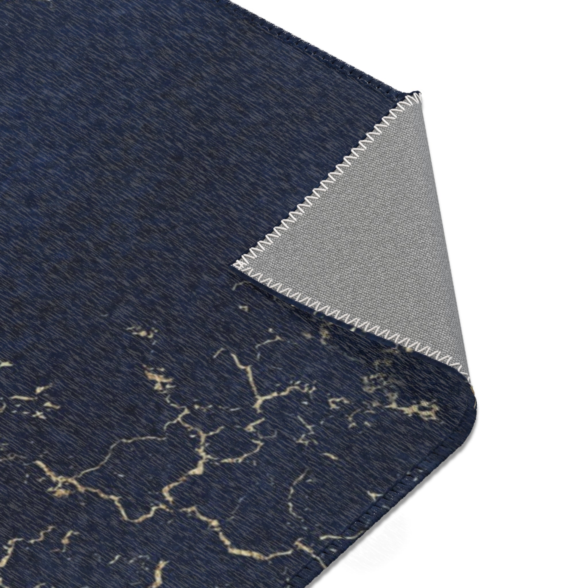 Abstract Large Area Rug | Modern Rug, Navy Blue Beige