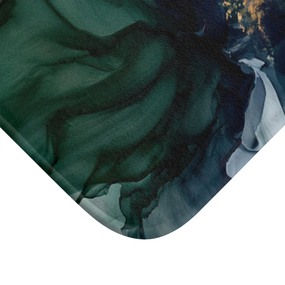a close up of a tie with a picture of a flower on it