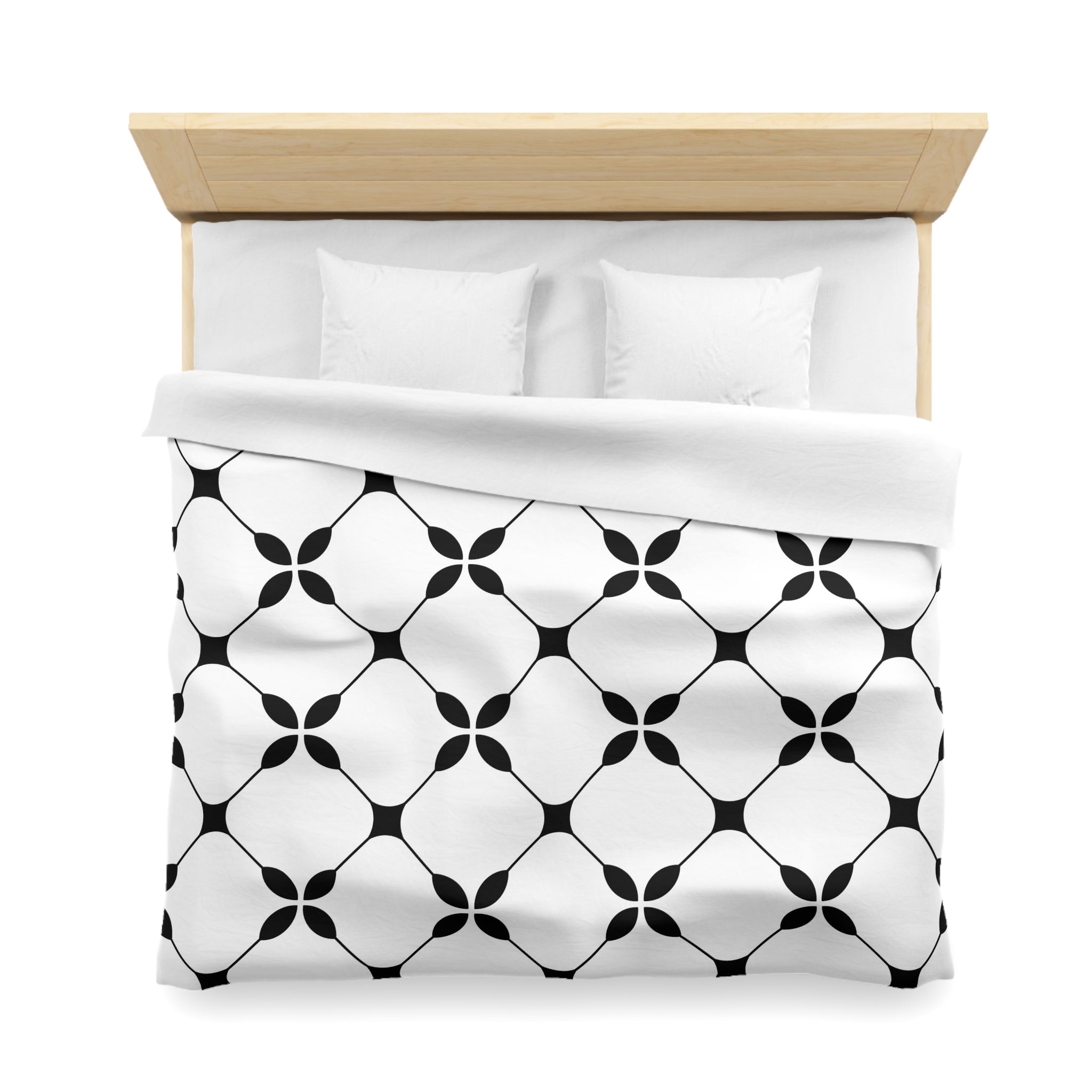 Art Deco Duvet Cover | Black and White Bedding Decor | Bedroom Decor