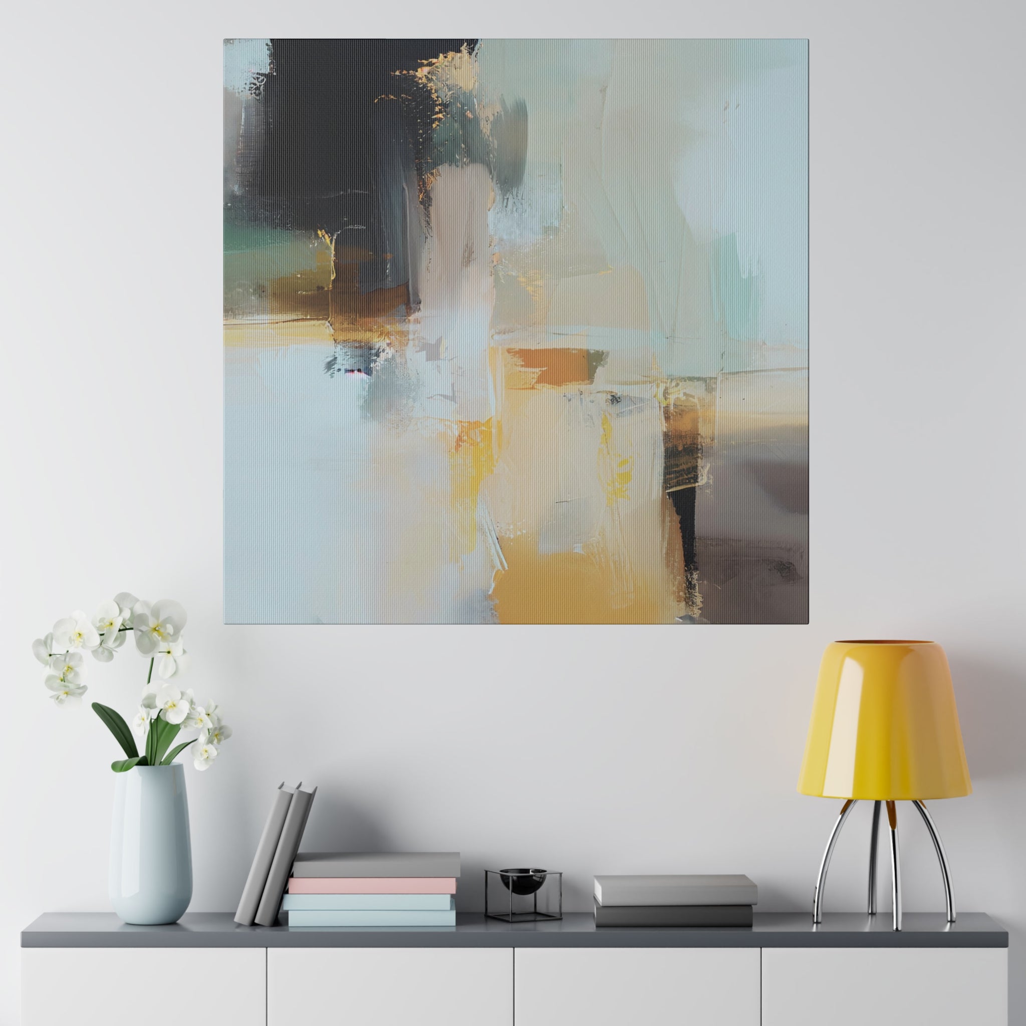 Canvas Wall Art | Pale Blue Grey Wall Artwork