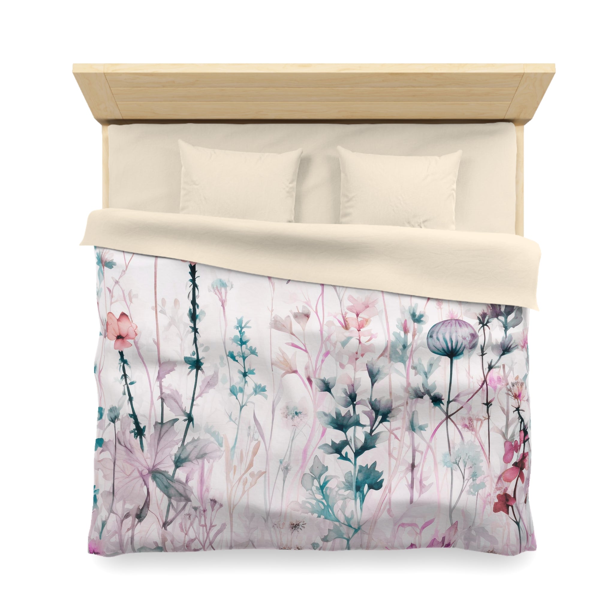 Floral Duvet Cover | Pin, Blue Bedding Blanket Cover | Bedroom Decor