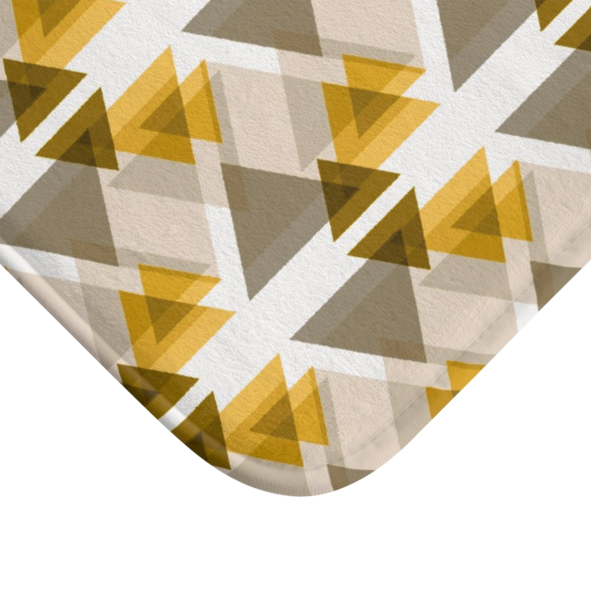 Geometric Bath Mat | Yellow Grey Kitchen Mat