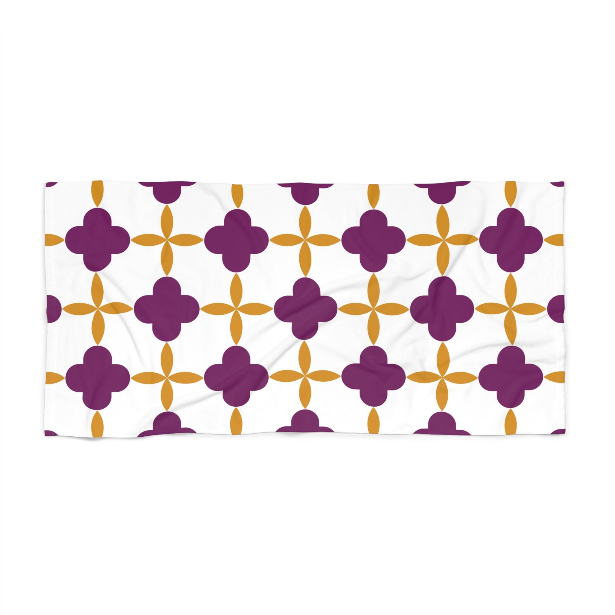 Bath, Beach Towel | Bath Towel Art Nouveau, White Lilac