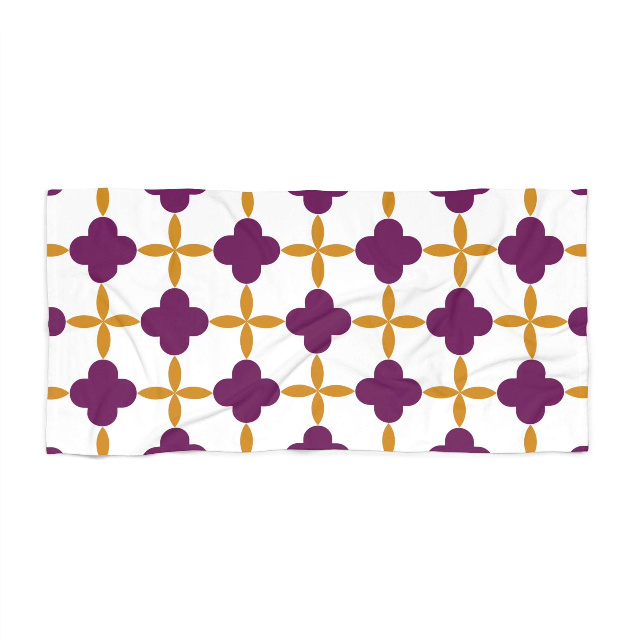 Bath, Beach Towel | Bath Towel Art Nouveau, White Lilac