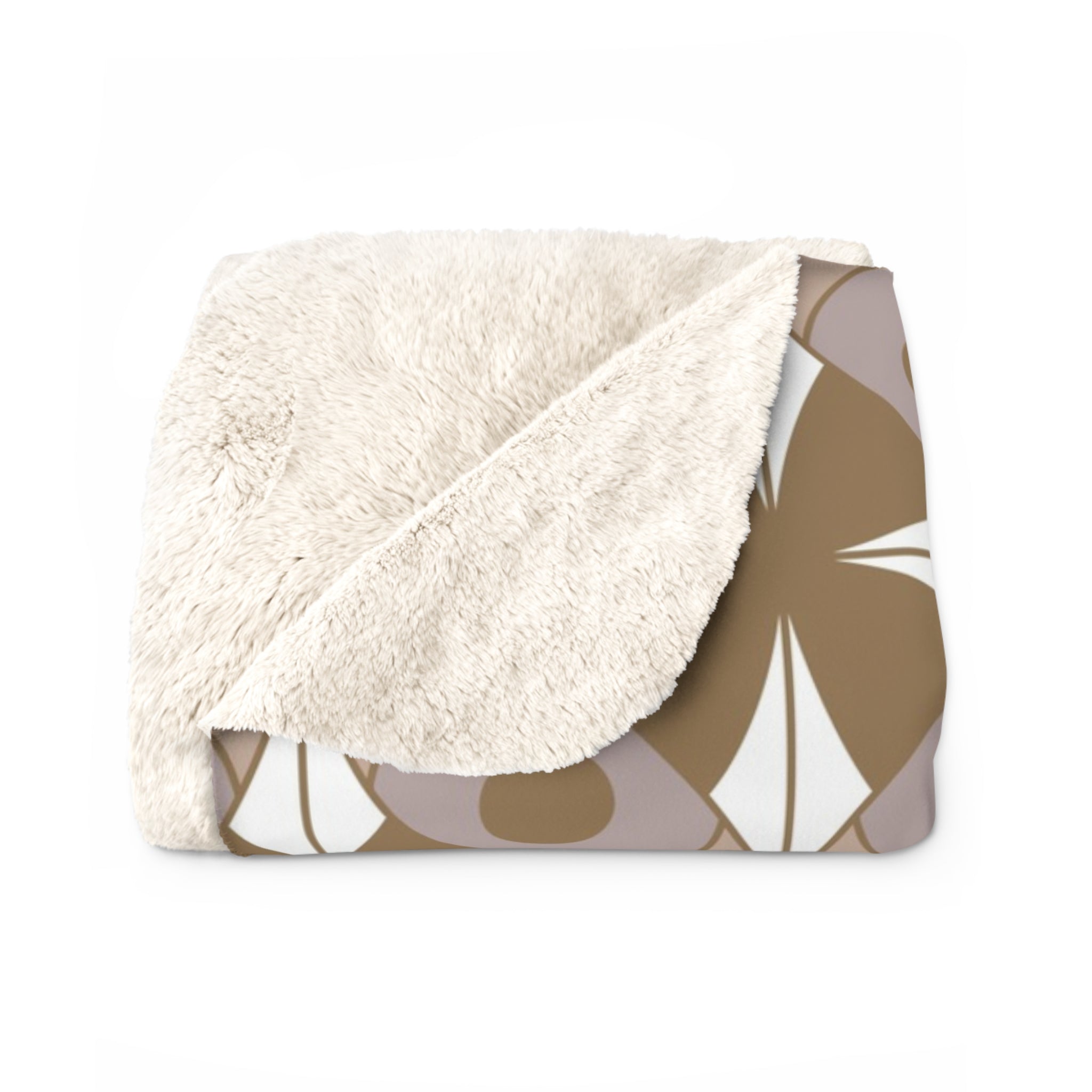 Comfy Throw Blanket | Comfy Blanket | Art Deco, Geometric White Beige Black